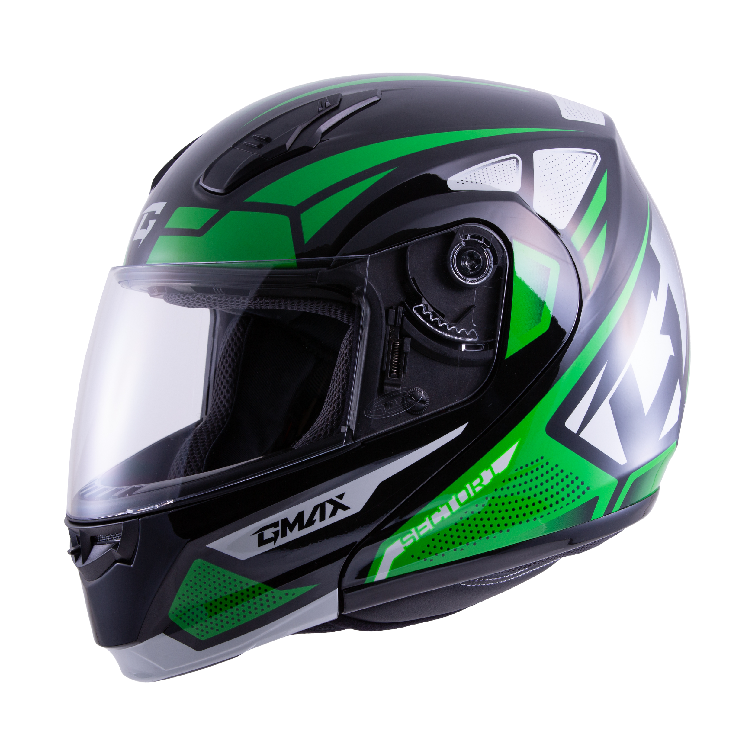 GMAX MD-04 SECTOR HELMET BLACK/HI-VIS XL
