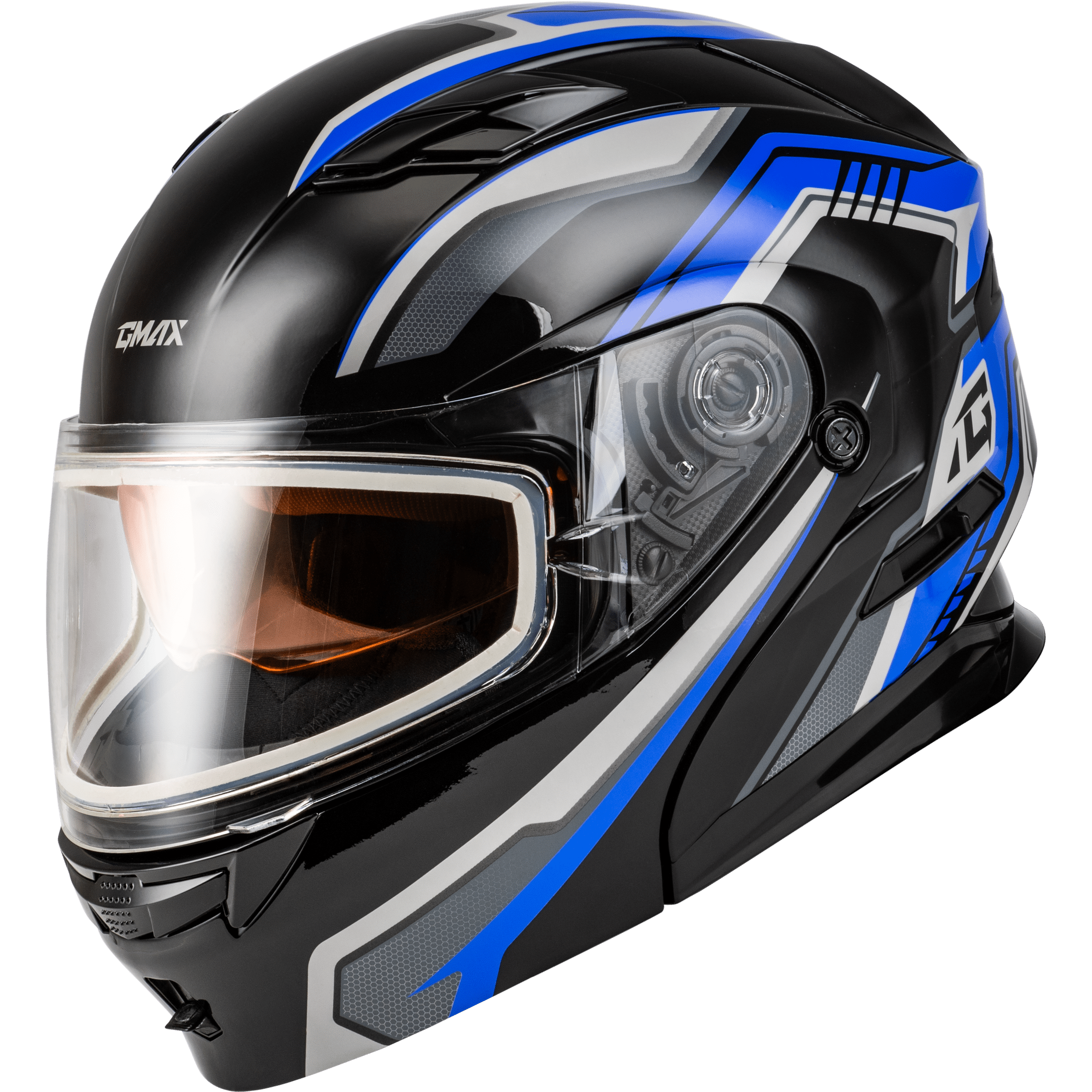 GMAX MD-01S TRANSISTOR SNOW HELMET BLUE/BLACK LG