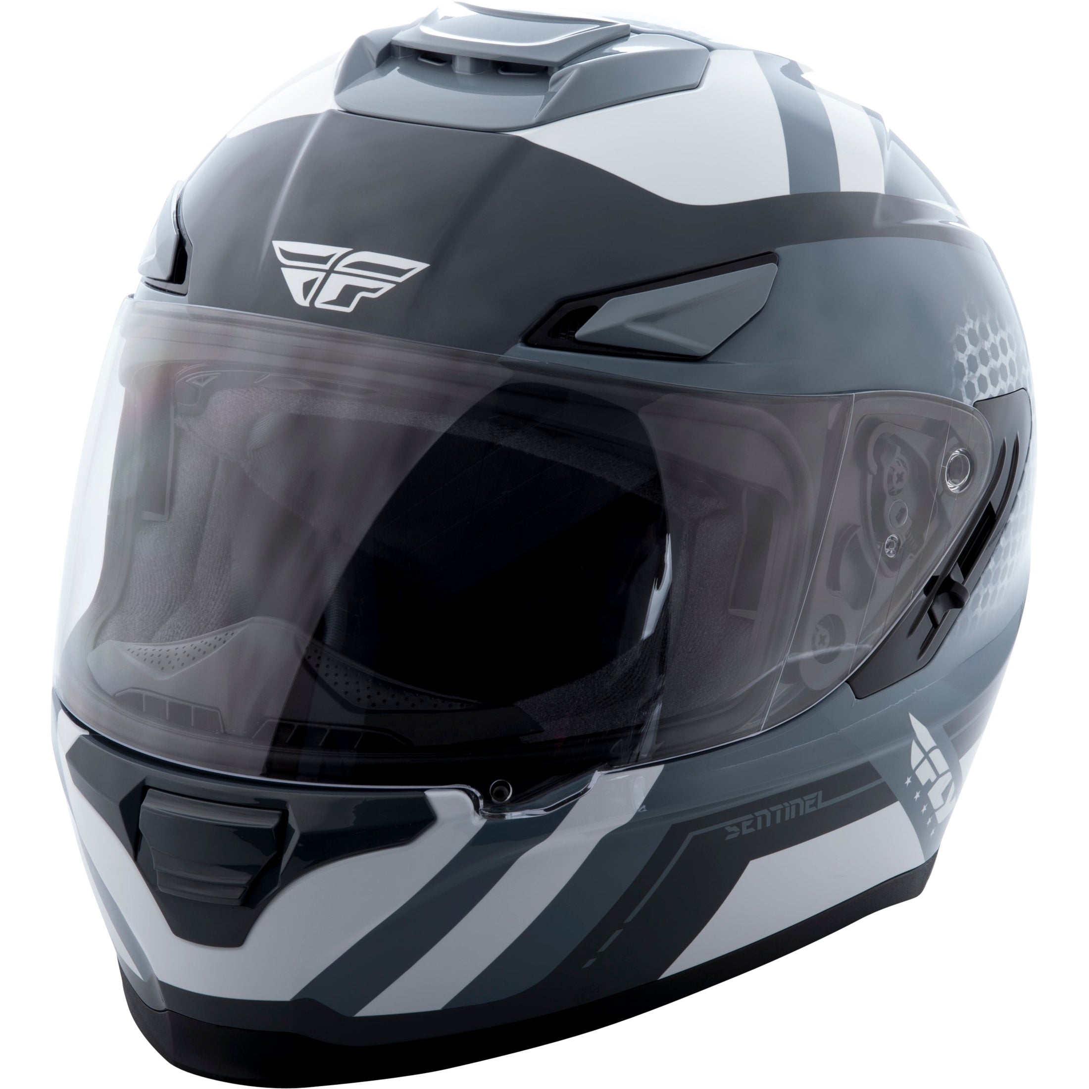 FLY RACING SENTINEL MESH HELMET GREY/WHITE MD