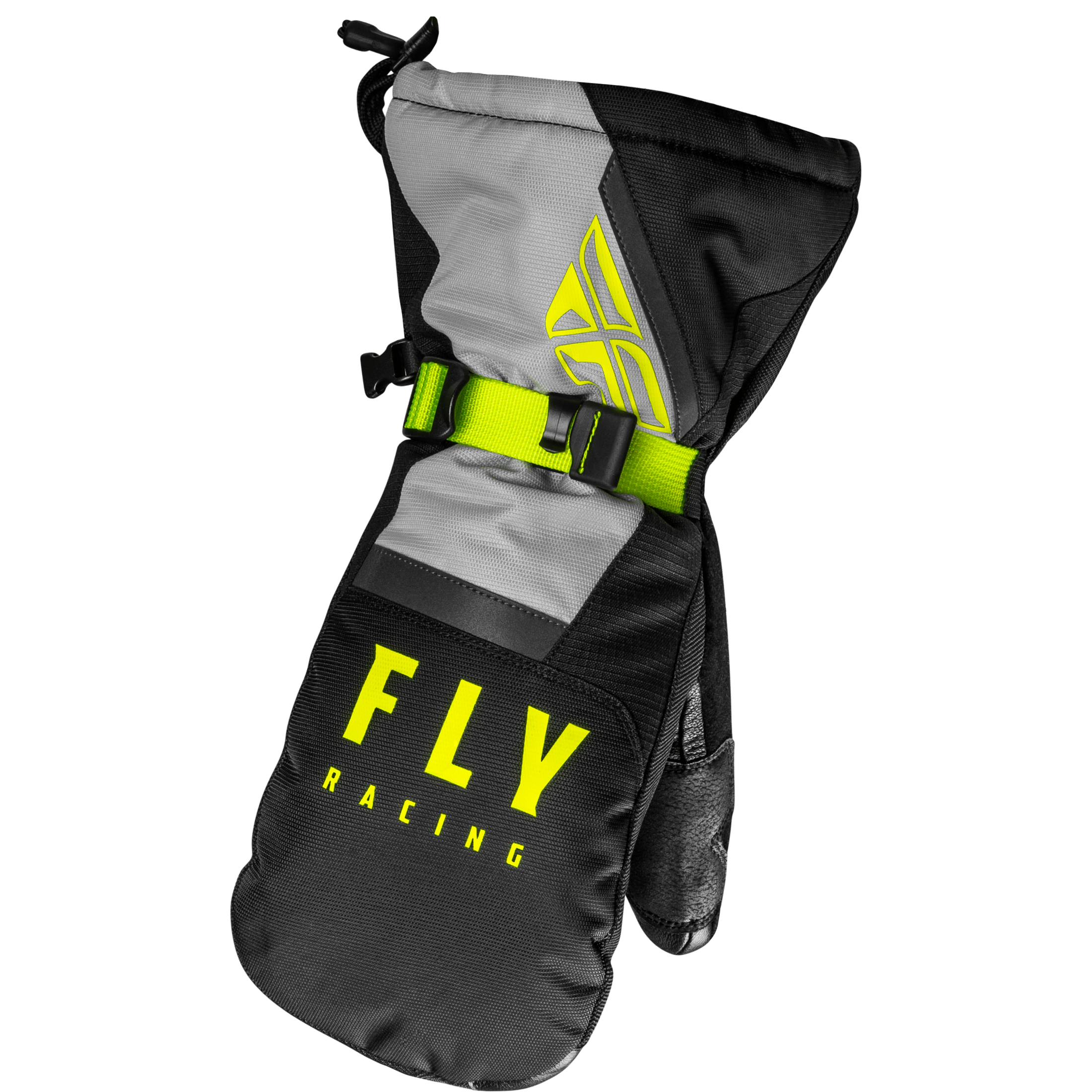 FLY RACING CASCADE MITTENS BLACK/GREY/HI-VIS 3X