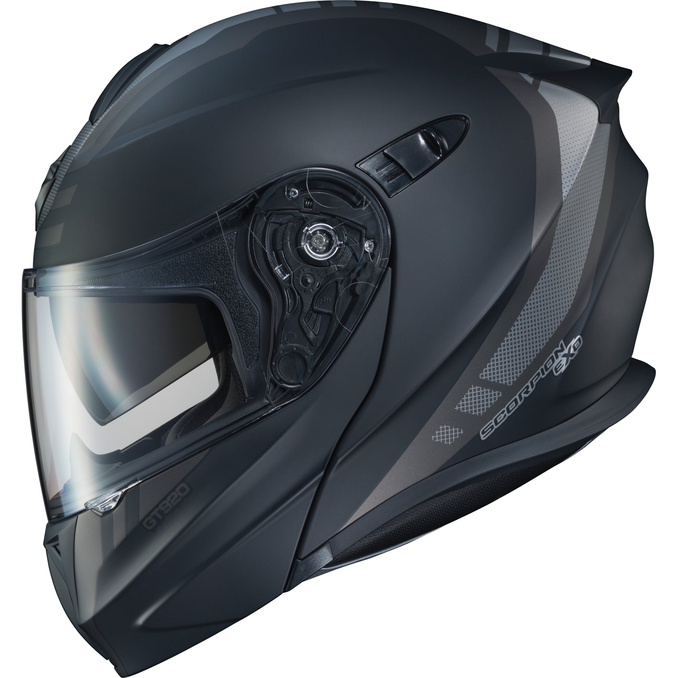 SCORPION EXO EXO-GT920 MODULAR HELMET UNIT MATTE BLACK/DARK GREY LG