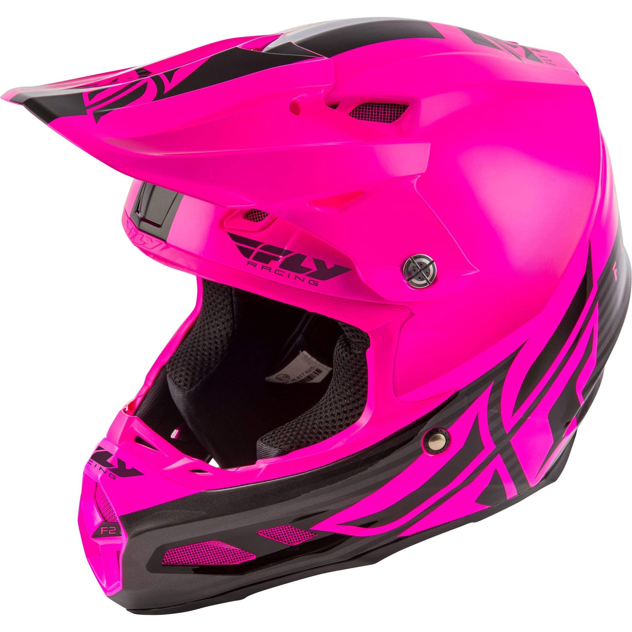 FLY RACING F2 CARBON SHIELD HELMET BLACK/PINK XS