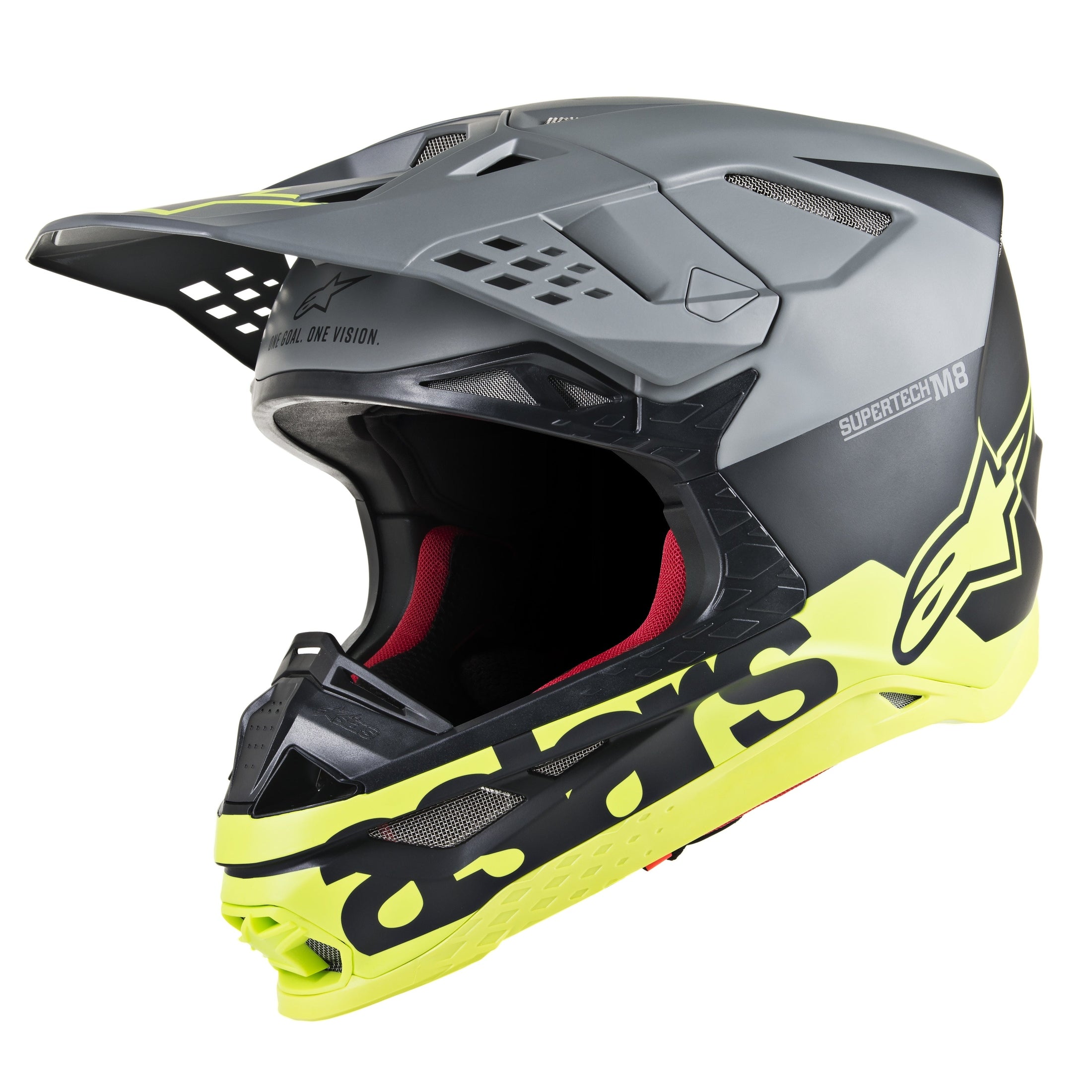 ALPINESTARS S.TECH S-M8 RADIUM HELMET BLACK/GREY/YELLOW XS