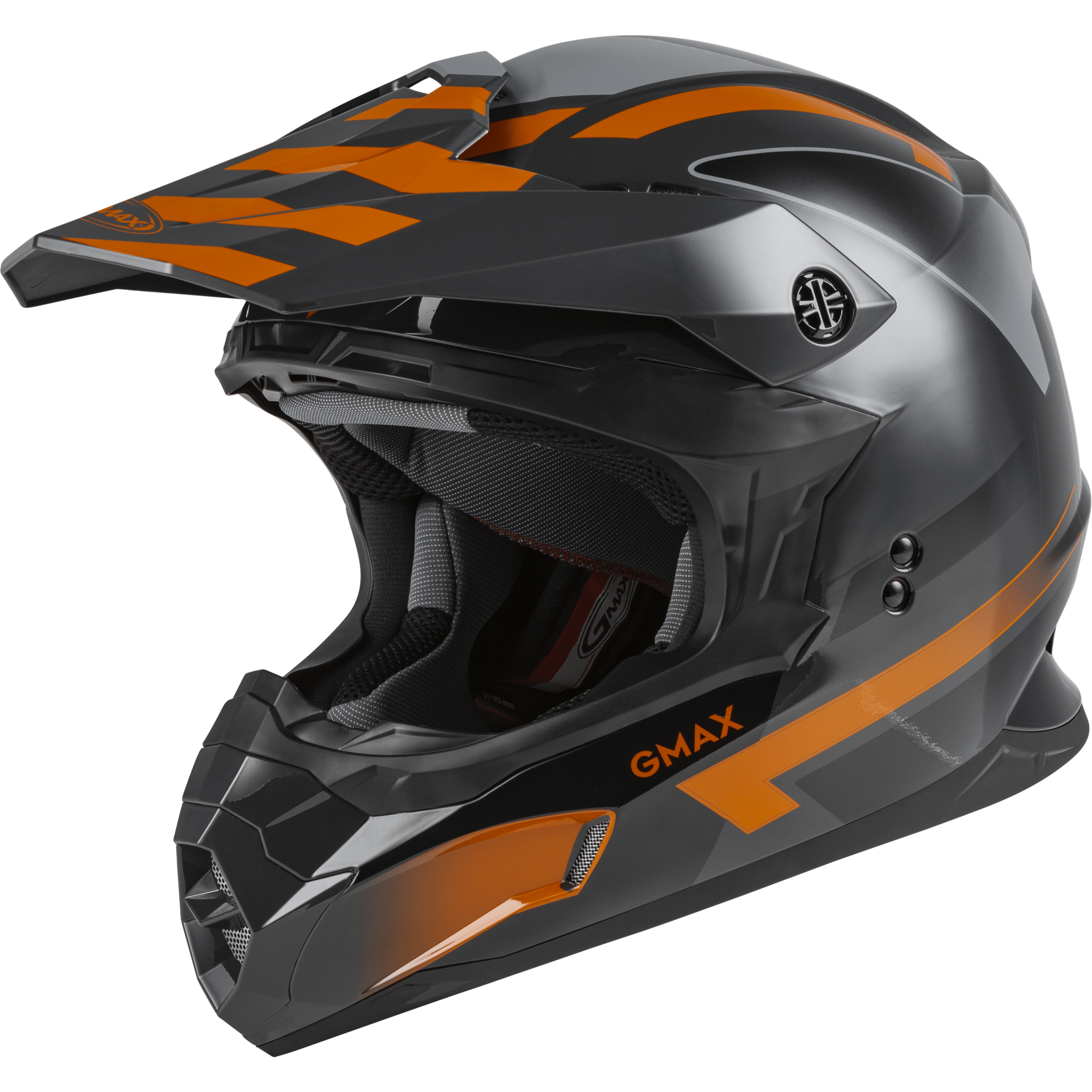 GMAX MX-86 OFF-ROAD FAME HELMET DARK GREY/ORANGE 3X
