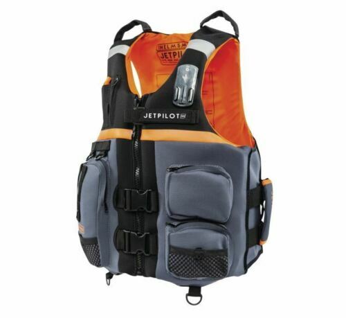 JET PILOT LRE HELMSMAN NEO CGA VEST L/XL BLACK/ORANGE