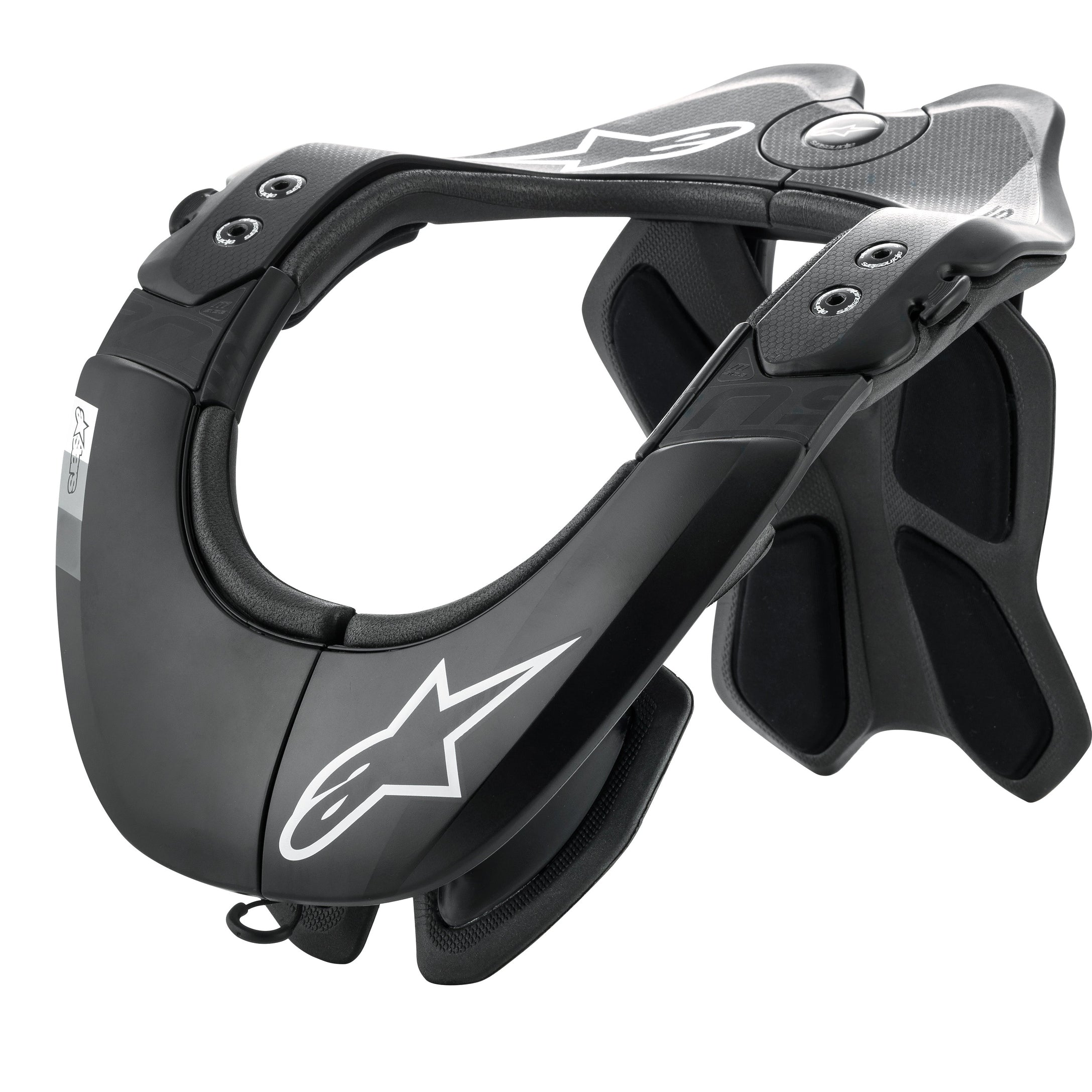 ALPINESTARS BNS TECH-2 NECK SUPPORT BLACK/COOL GREY LG-XL