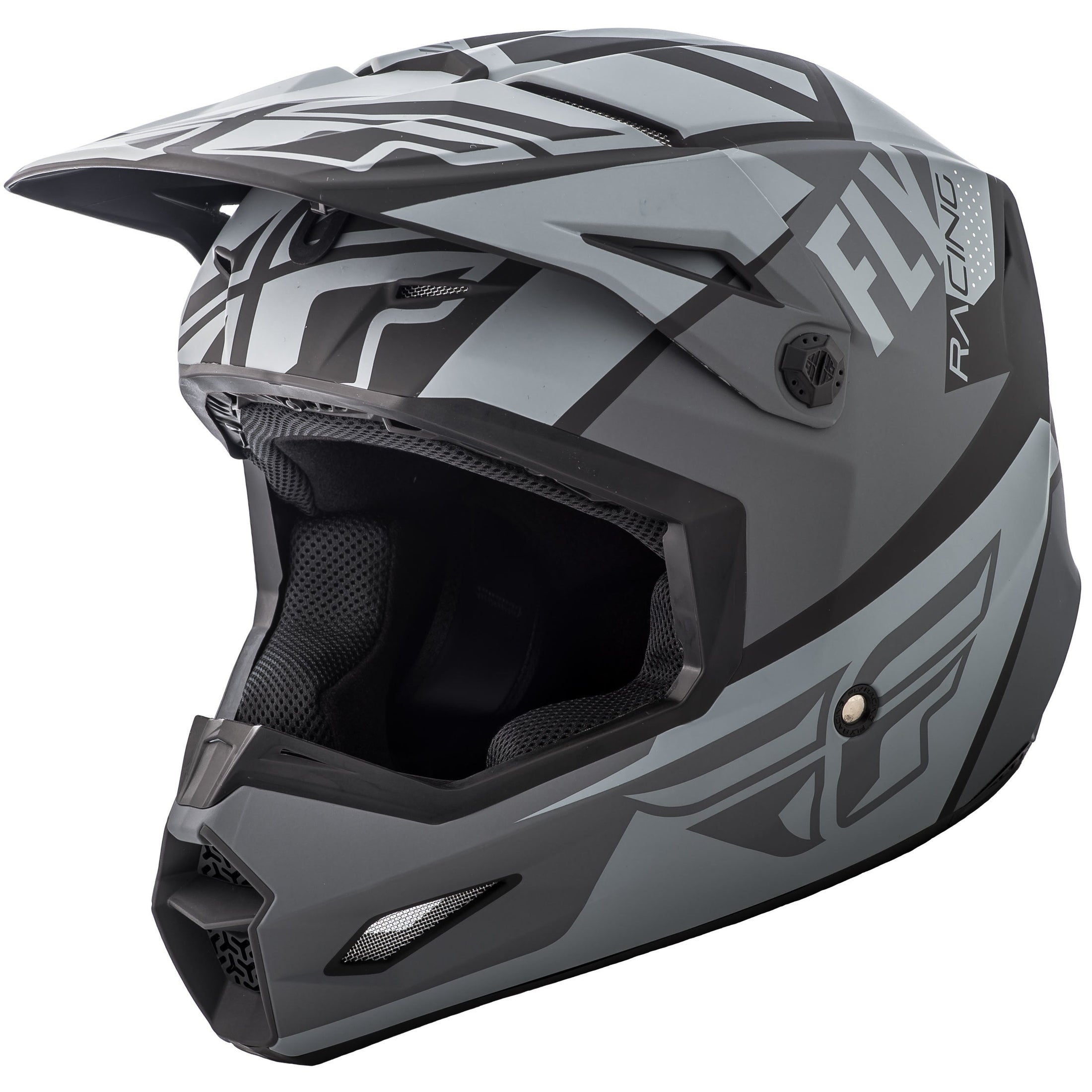 FLY RACING ELITE GUILD HELMET MATTE GREY/CHARCOAL/BLACK LG