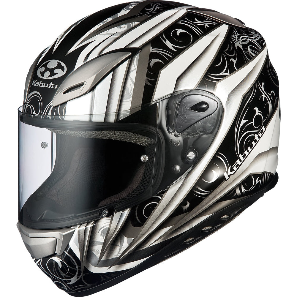 KABUTO AEROBLADE III ROVENTE HELMET WHITE/SILVER X