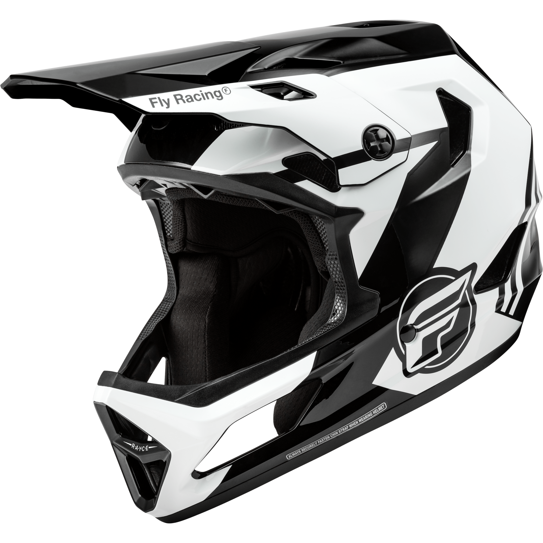FLY RACING RAYCE BICYCLE HELMET BLACK/WHITE/GREY MD