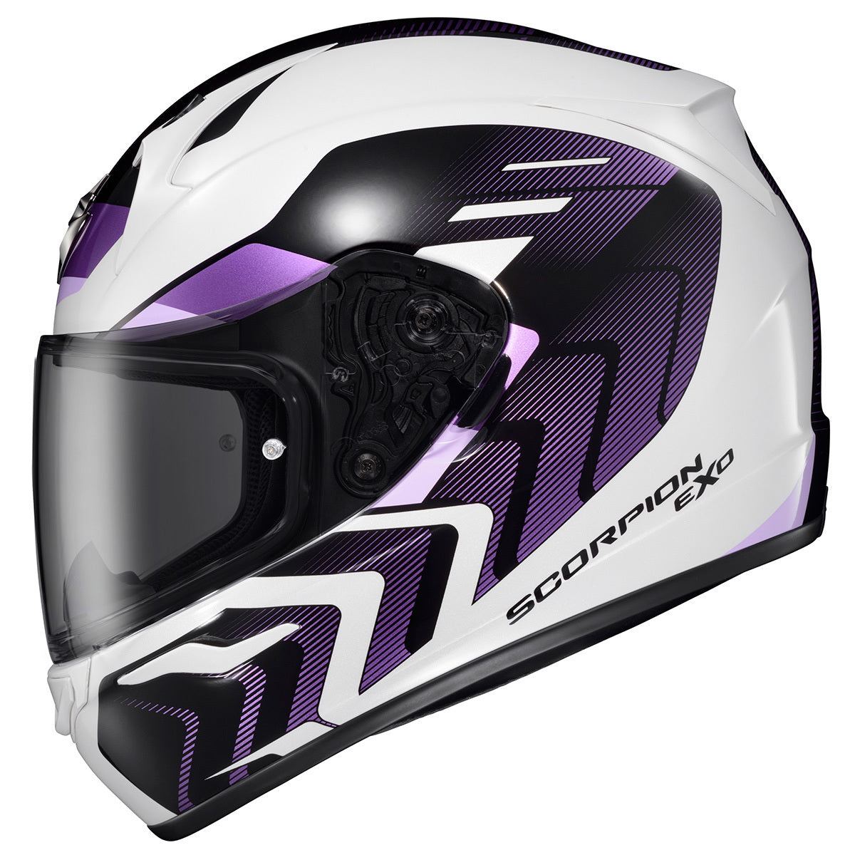 SCORPION EXO EXO-R320 FULL-FACE HELMET ALCHEMY WHITE/PURPLE 2X