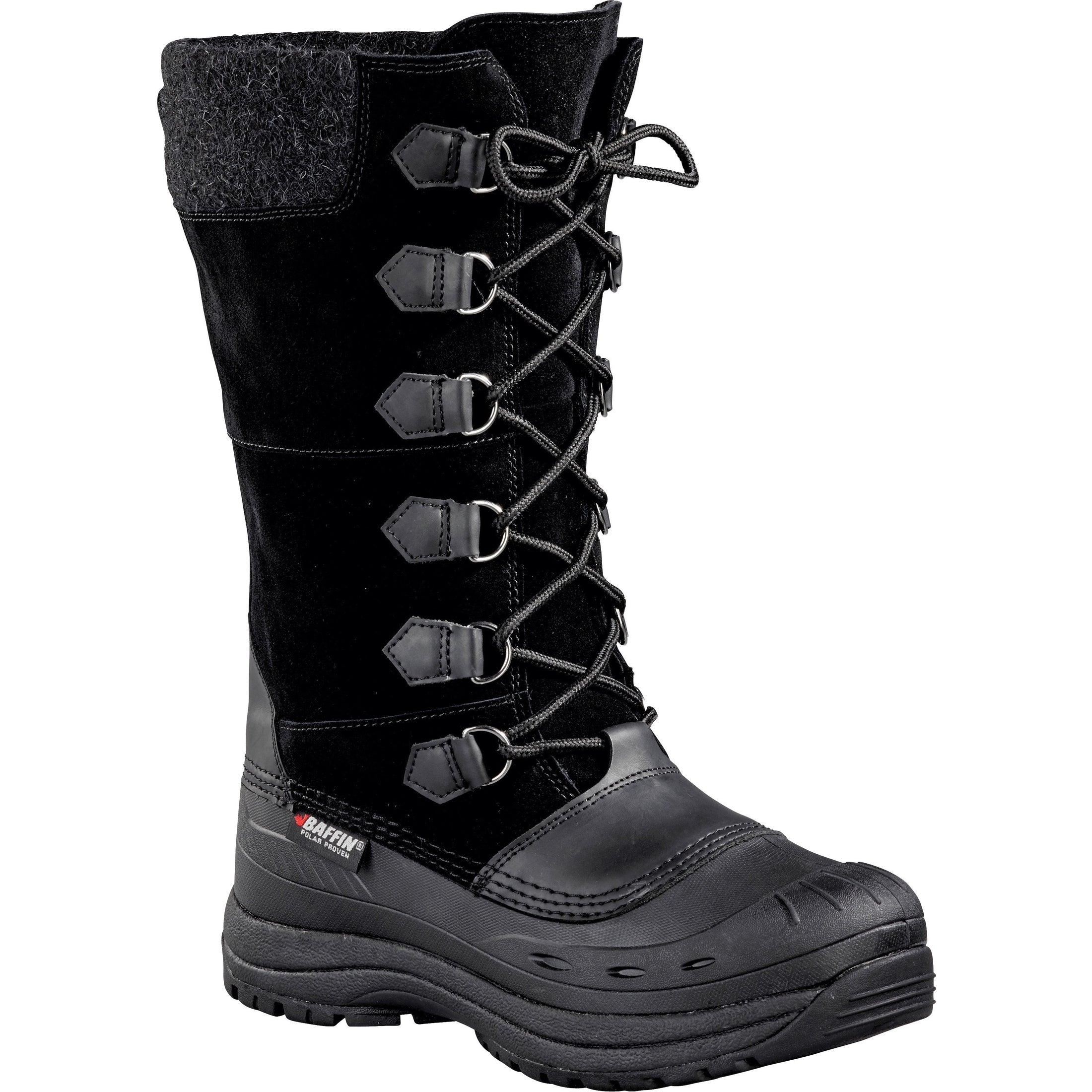 BAFFIN WOMEN'S MARLI BOOTS BLACK SZ 07