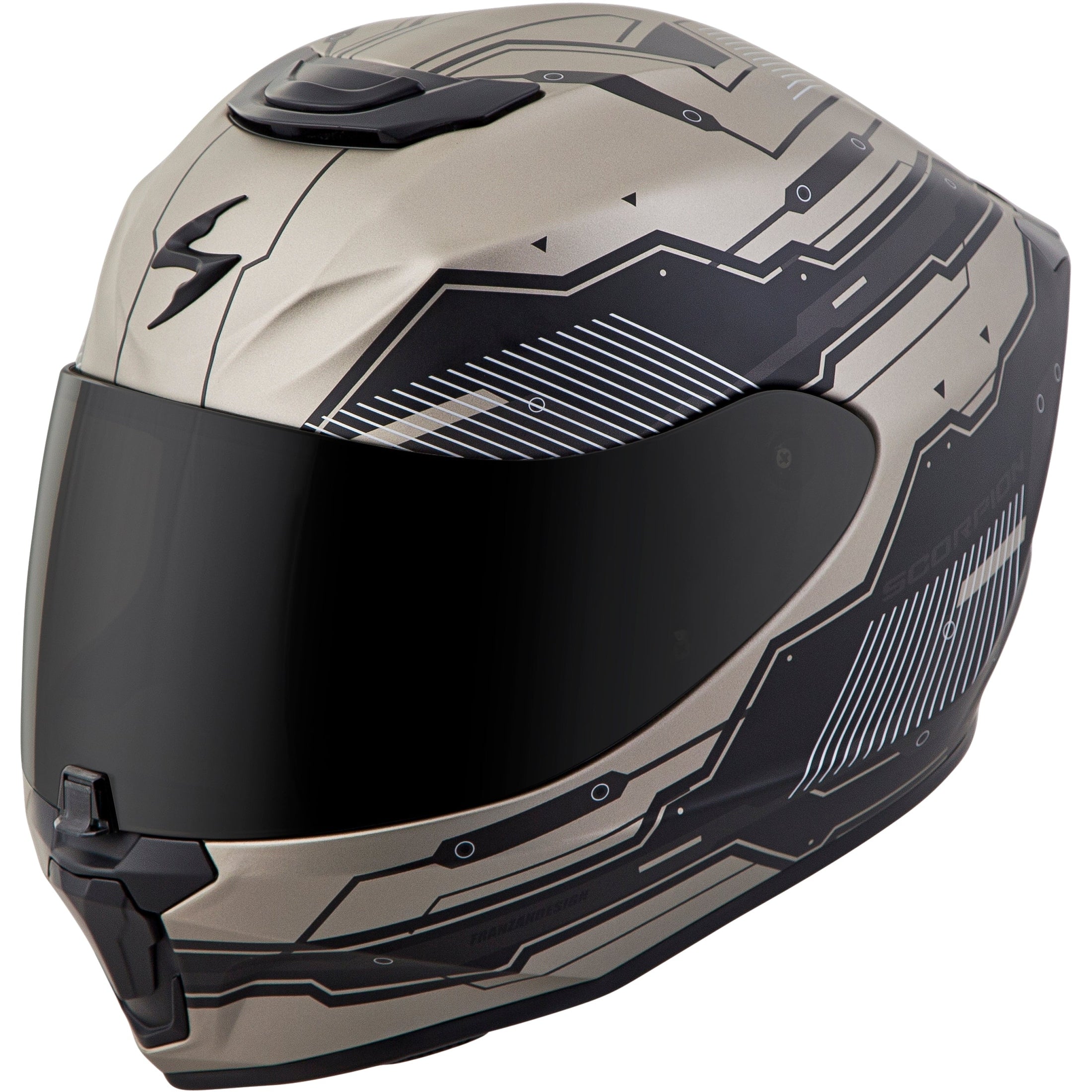 SCORPION EXO EXO-R420 FULL-FACE HELMET TECHNO TITANIUM MD
