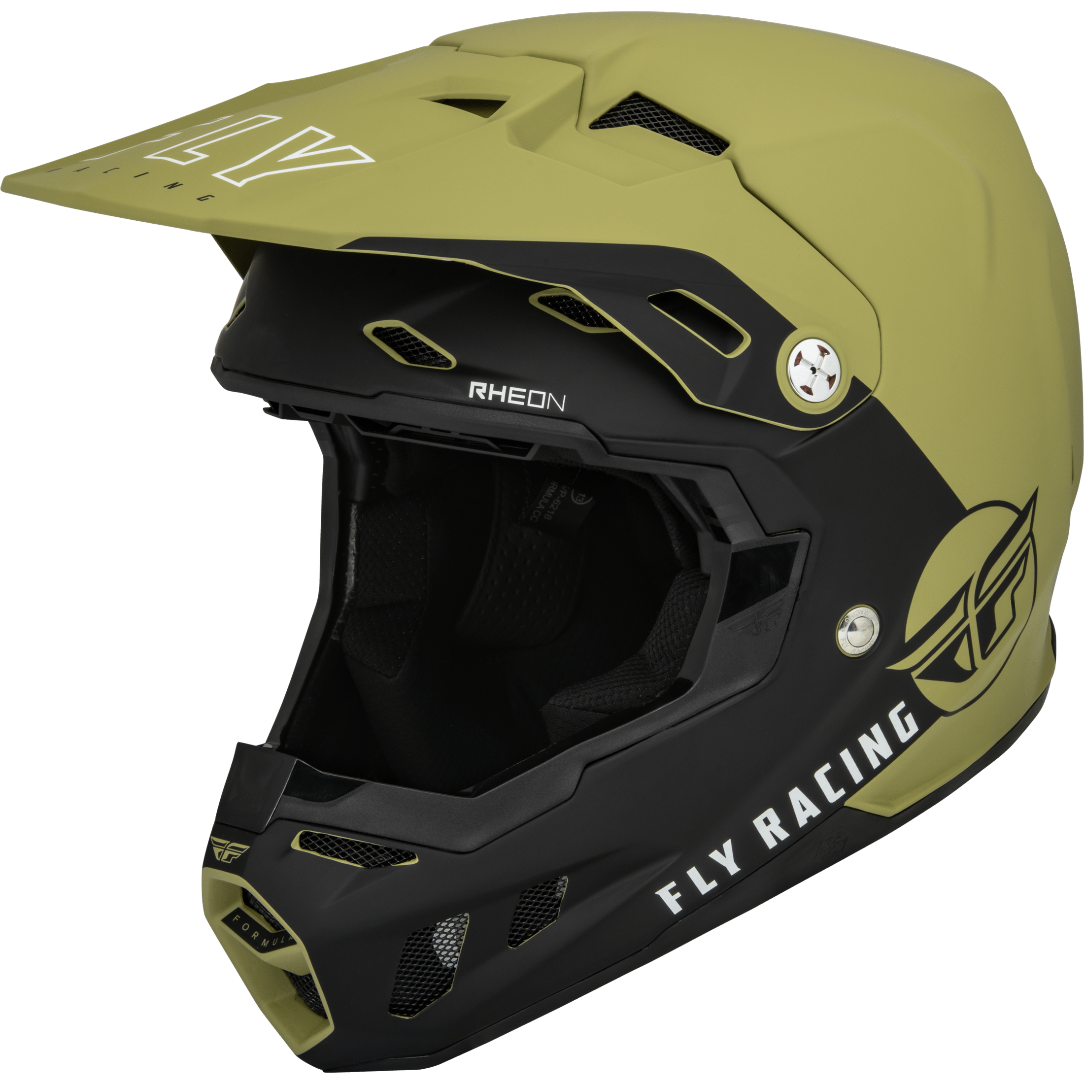 FLY RACING FORMULA CC CENTRUM HELMET MATTE OLIVE GREEN/BLACK SM