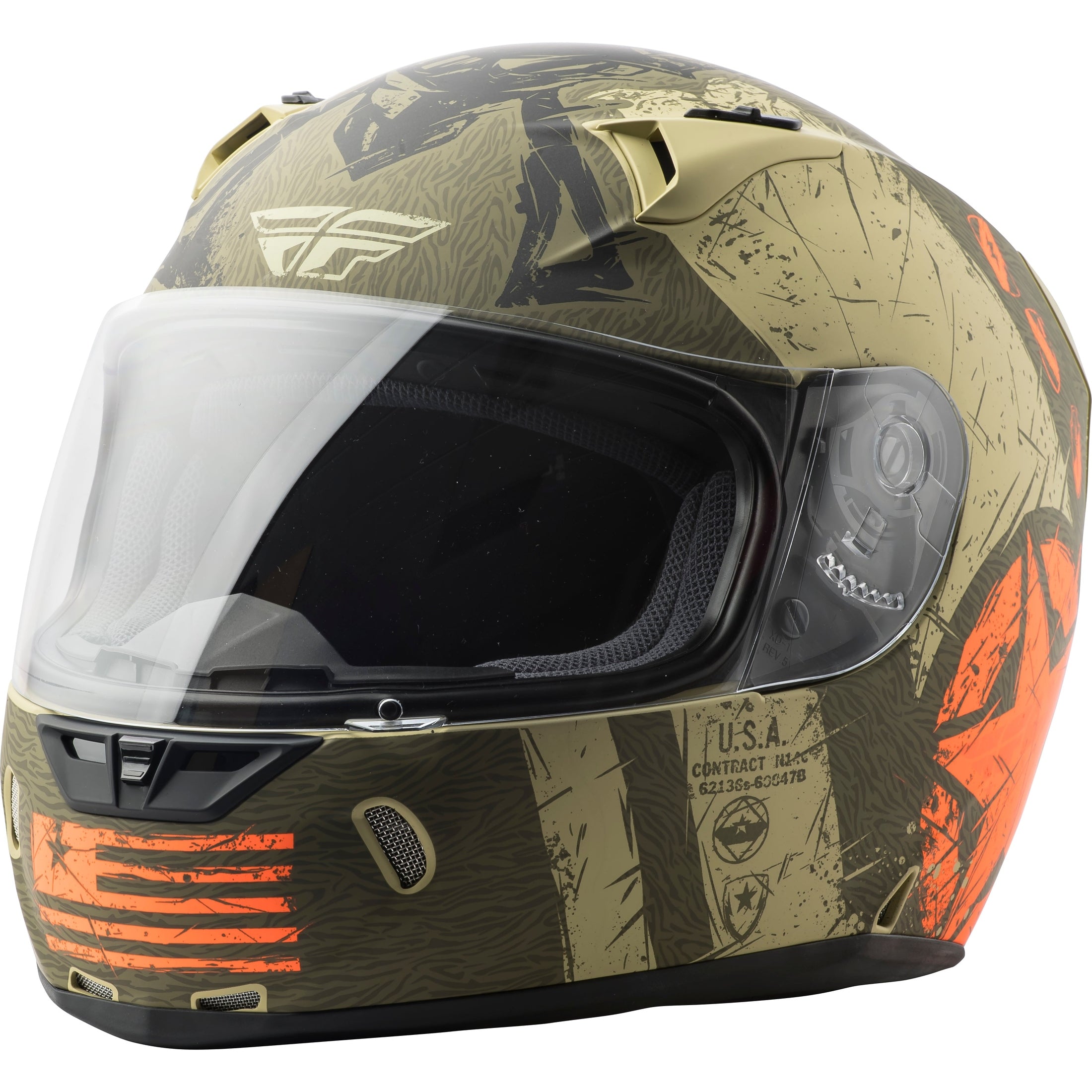FLY RACING REVOLT LIBERATOR HELMET MATTE BROWN/ORANGE SM