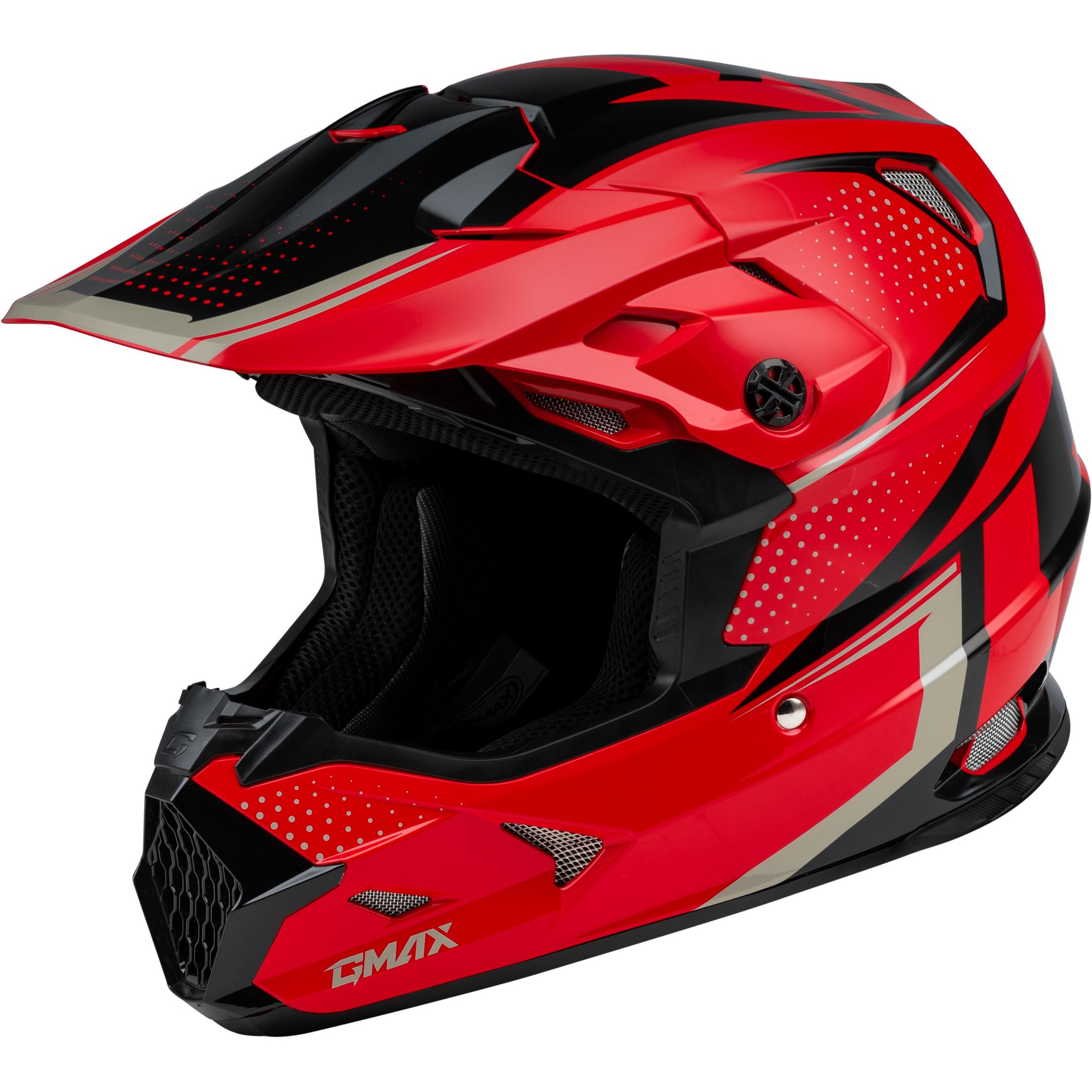GMAX MX-96 502 HELMET RED/BLACK SM