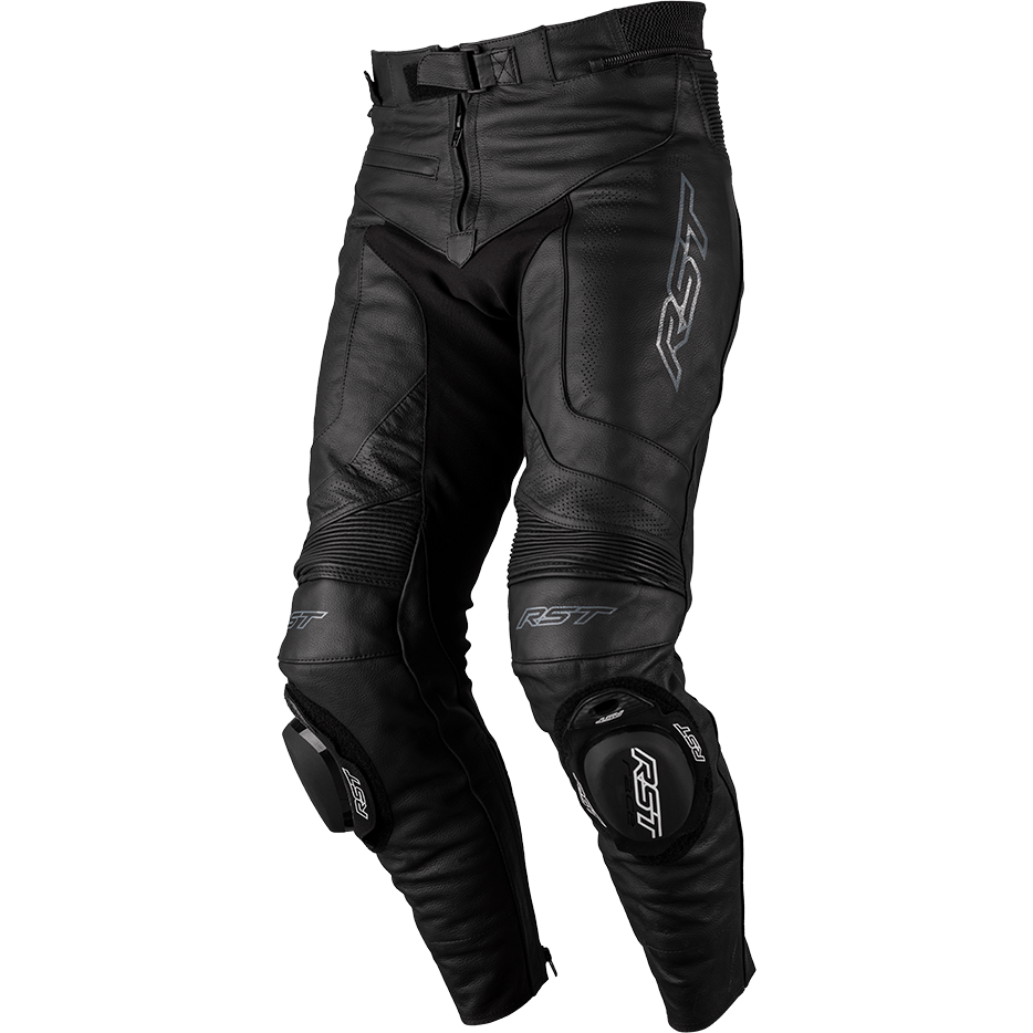 RST LADIES S1 CE JEAN BLACK/BLACK LEATHER XS