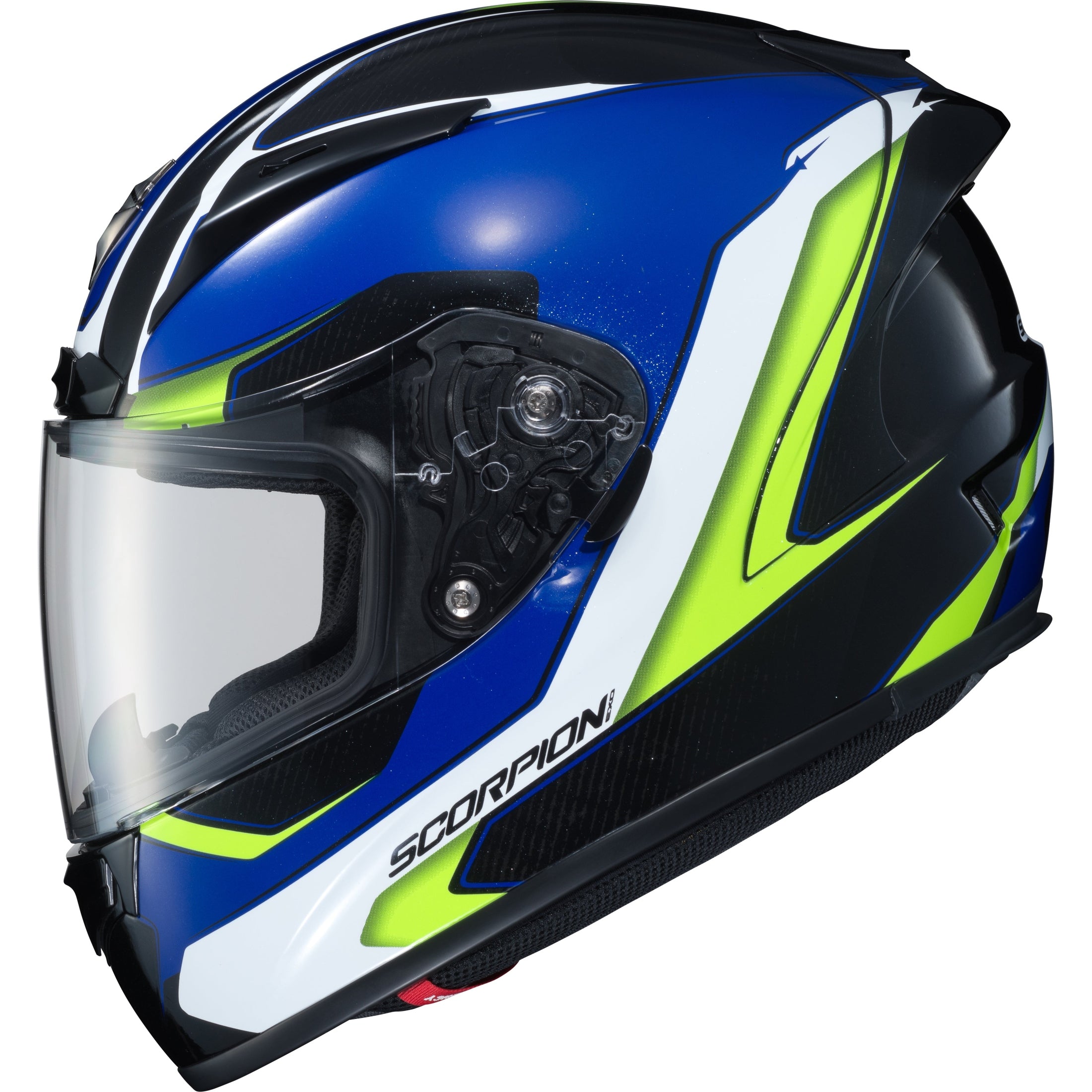 SCORPION EXO EXO-R2000 FULL-FACE HELMET HYPERSONIC BLUE/HI-VIS XL