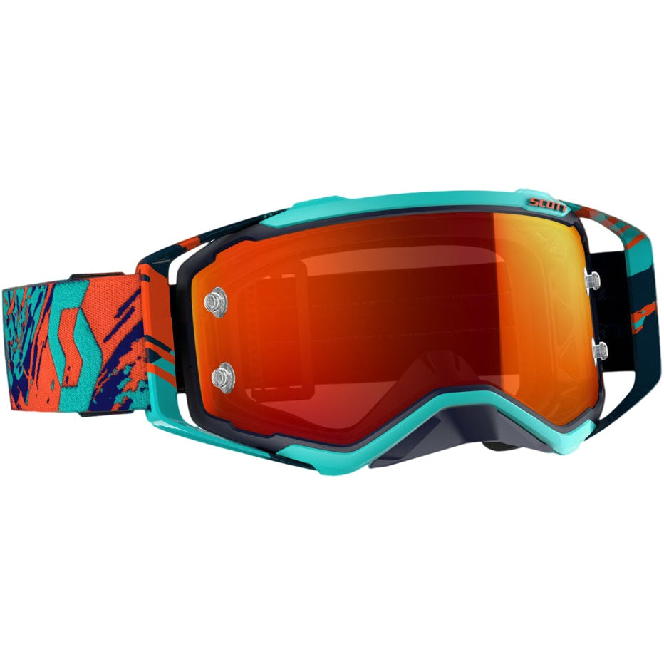 SCOTT PROSPECT GOGGLE BLUE/ORANGE W/ORANGE CHROME WORKS