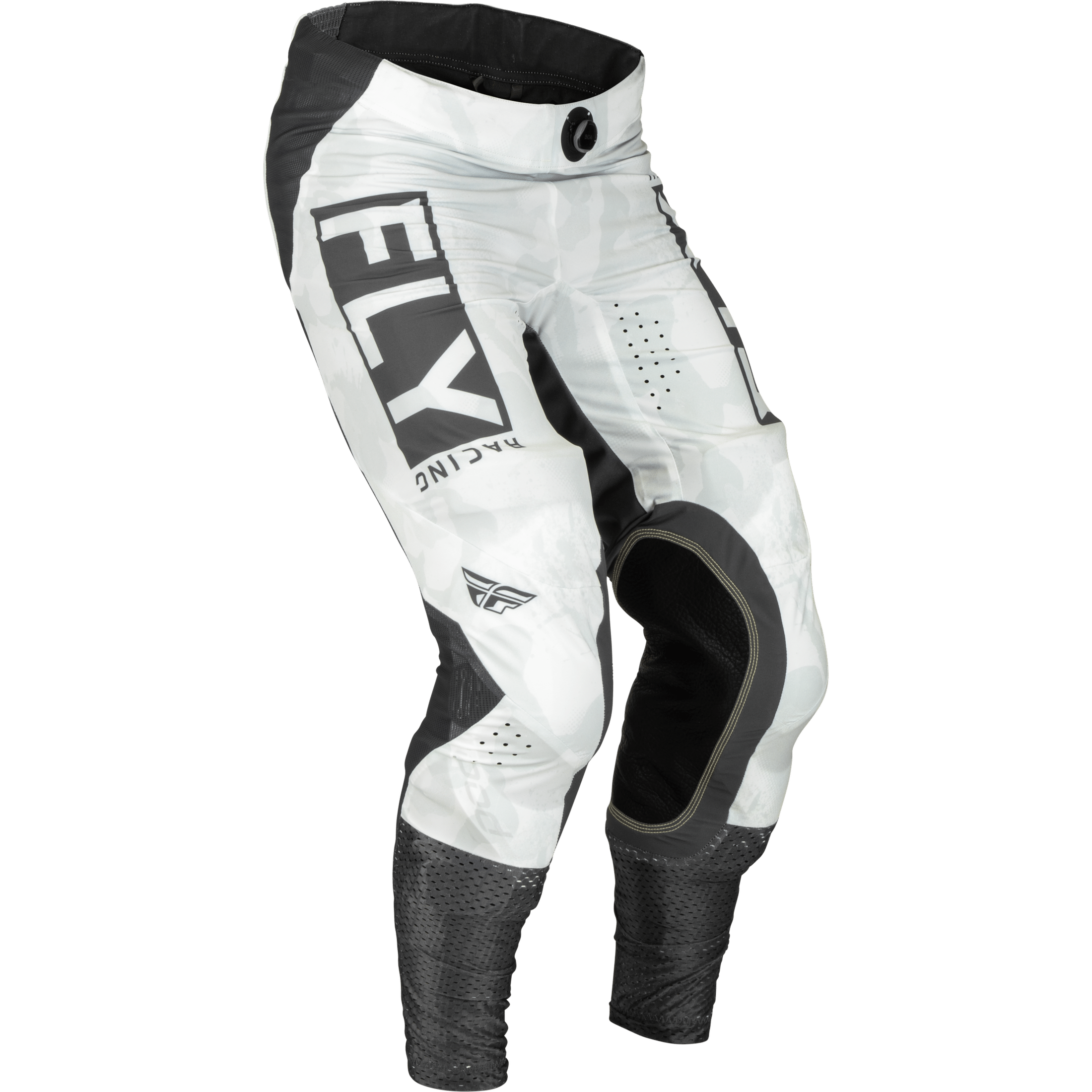 FLY RACING LITE L.E. STEALTH PANTS WHITE/GREY SZ 34