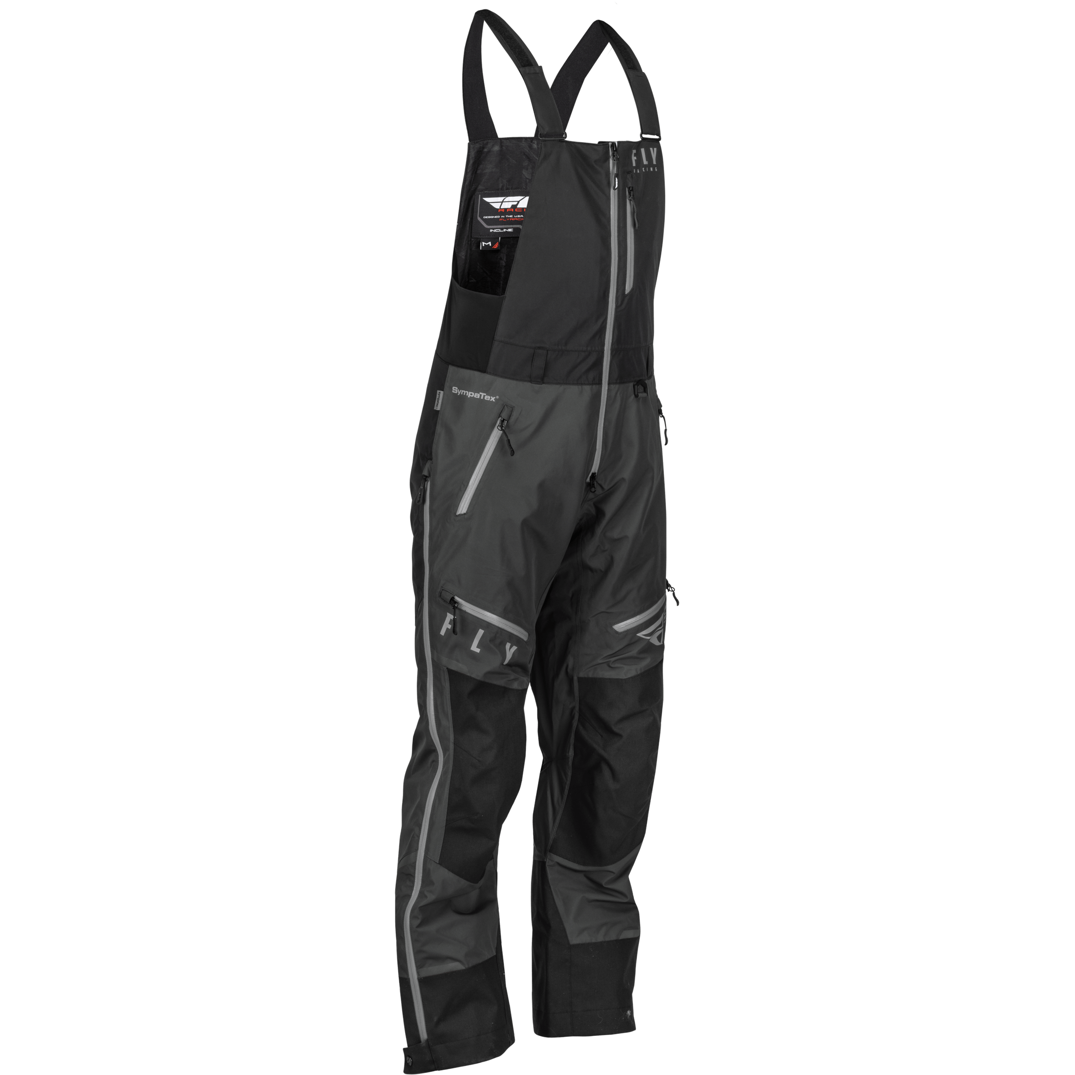 FLY RACING INCLINE BIB BLACK/CHARCOAL MD