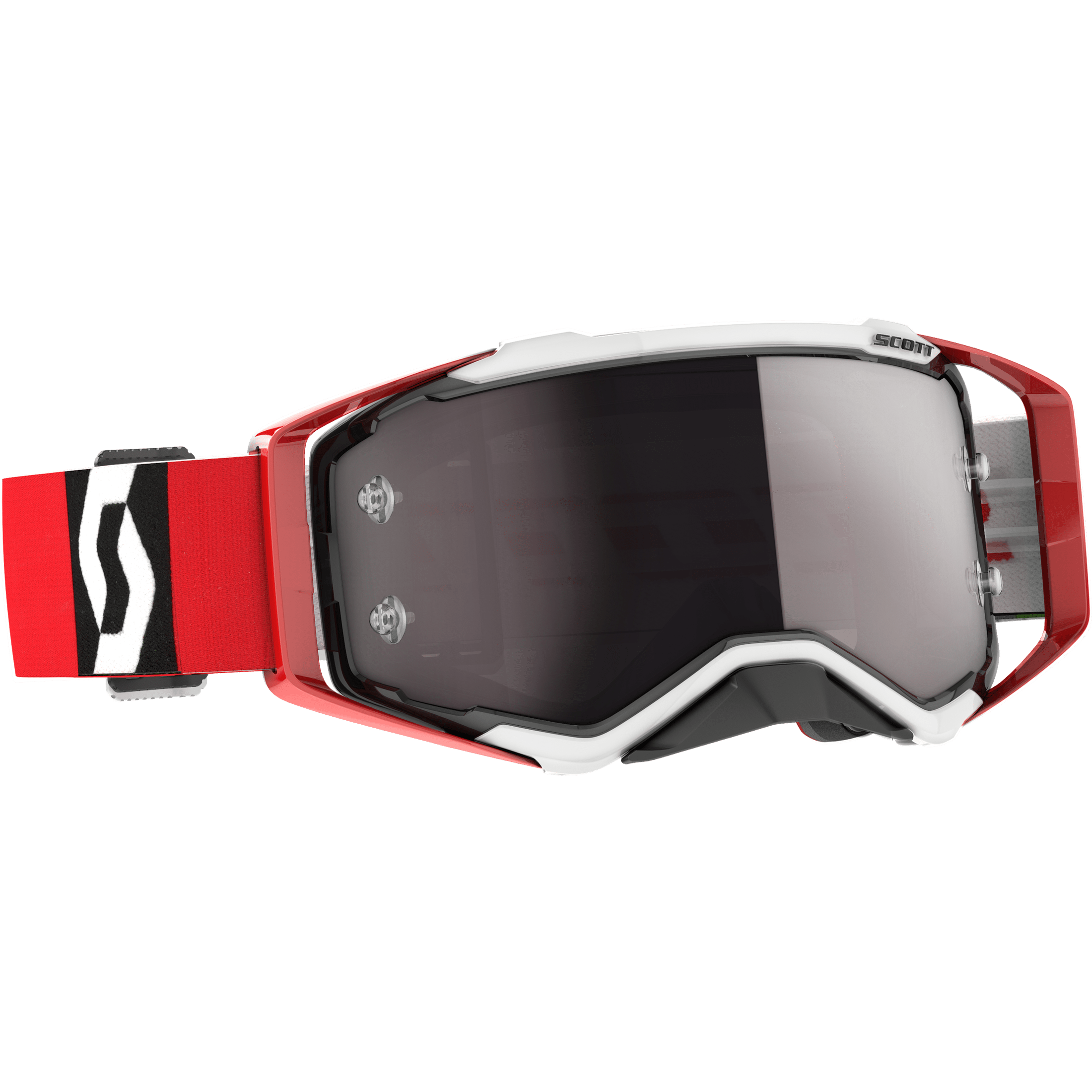 SCOTT PROSPECT GOGGLE RED/BLACK SILVER CHROME WORKS