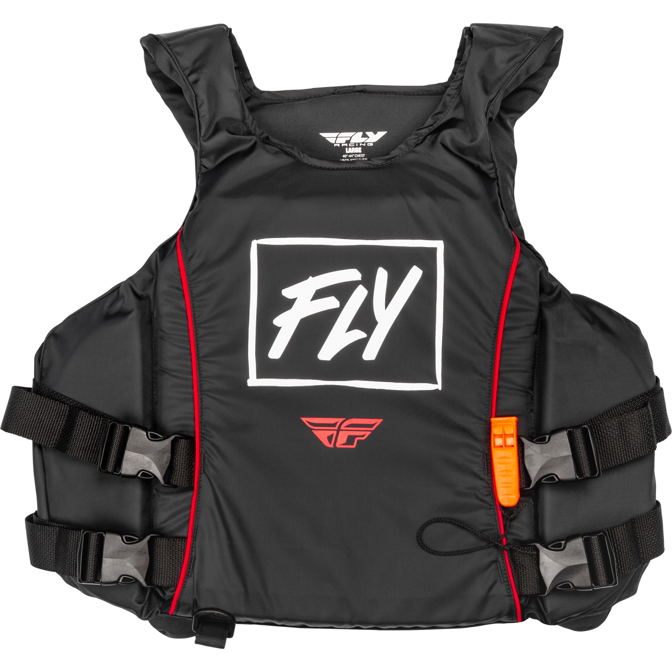 FLY RACING PULLOVER FLOTATION VEST BLACK/WHITE/RED LG