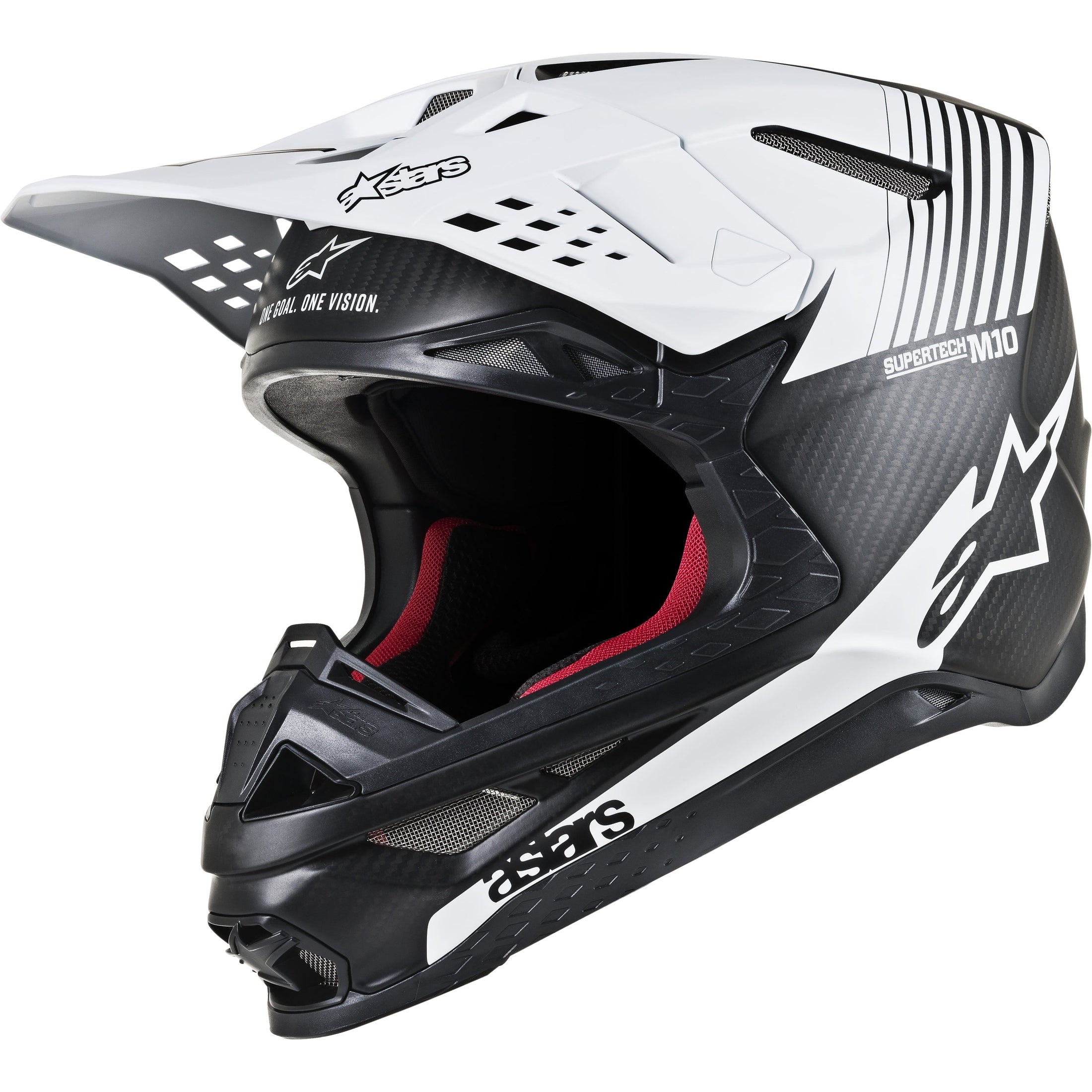 ALPINESTARS S.TECH M10 DYNO HELMET MATTE BLACK/WHITE XS