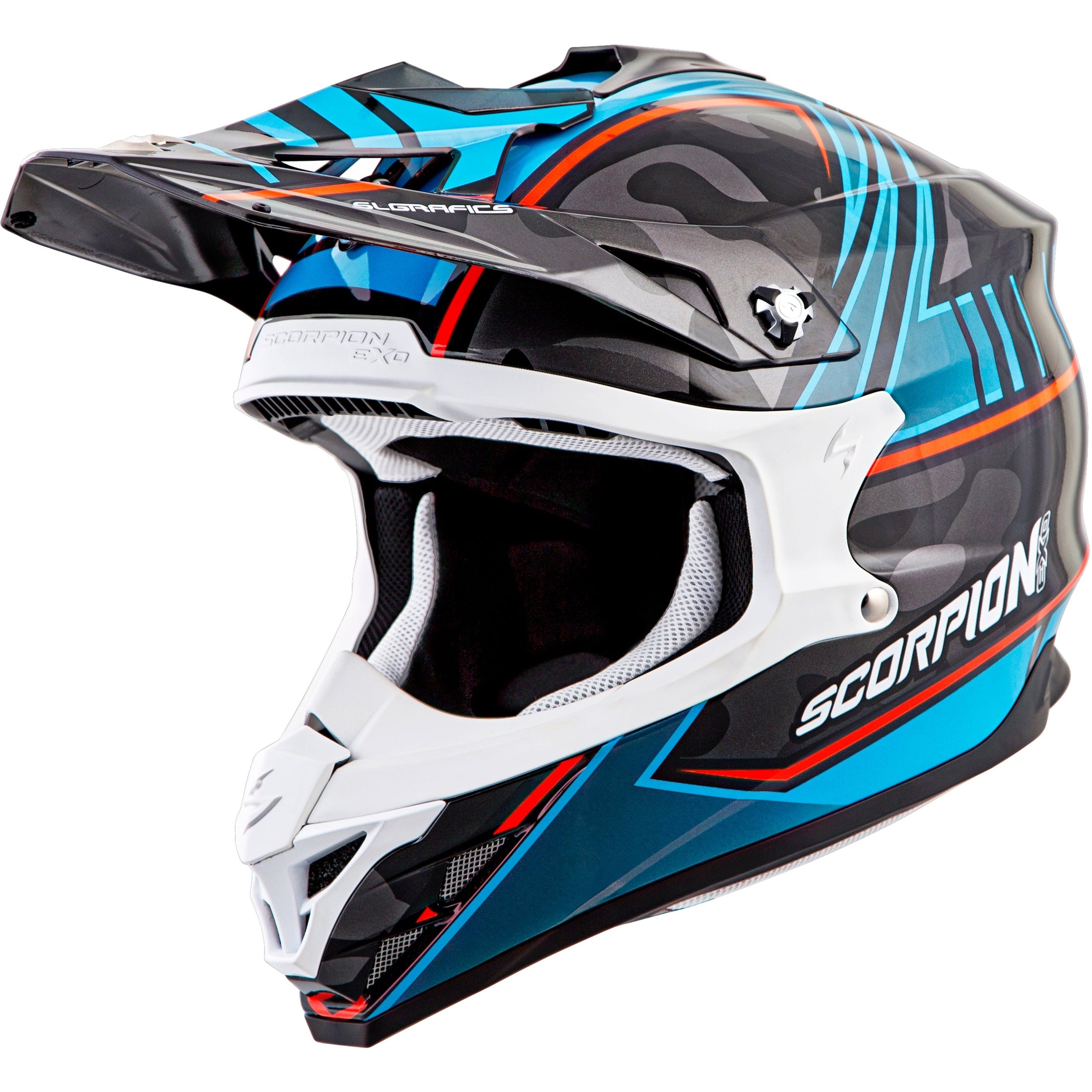SCORPION EXO VX-35 OFF-ROAD HELMET MIRAMAR BLUE XS