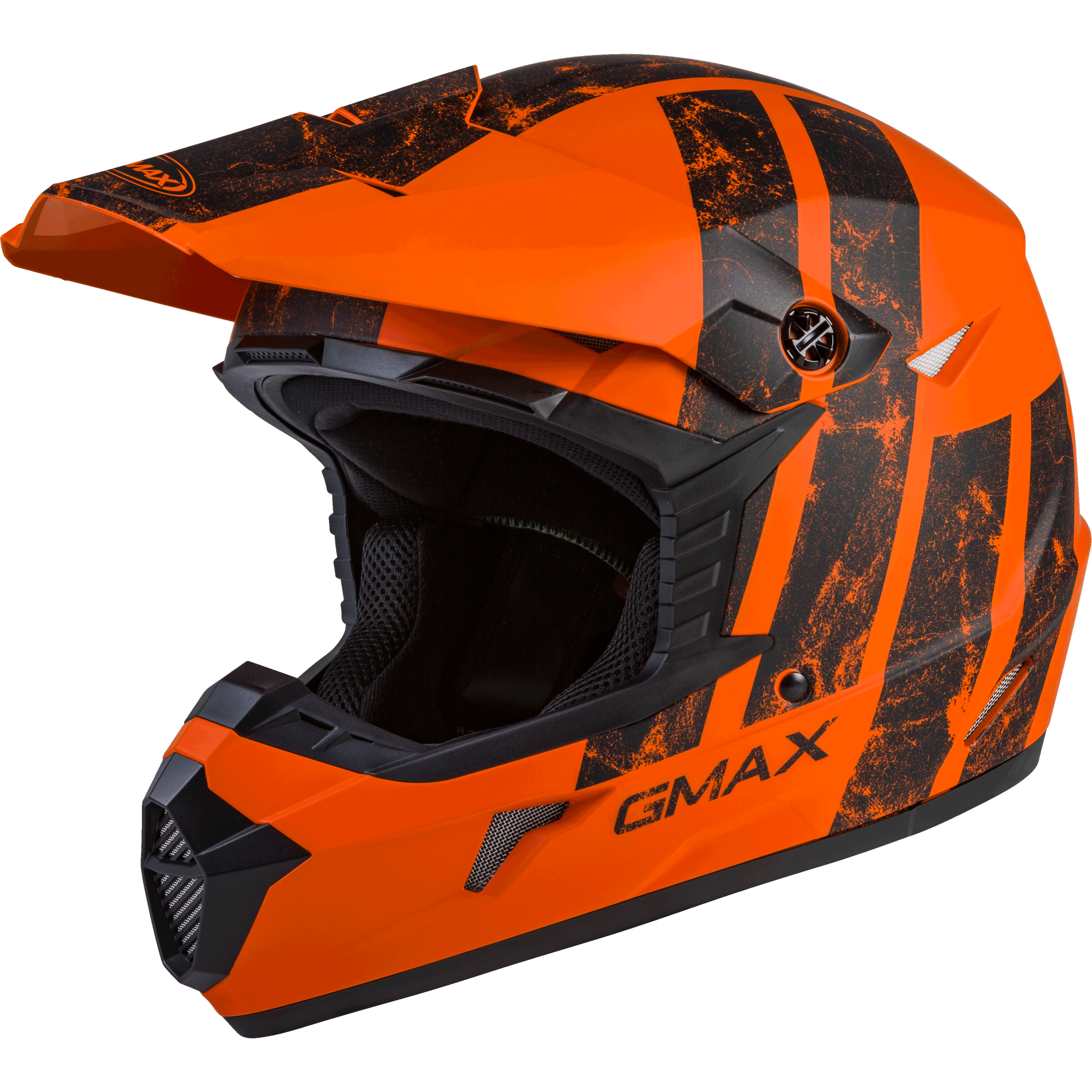 GMAX MX-46 OFF-ROAD DOMINANT HELMET MATTE ORANGE/BLACK LG