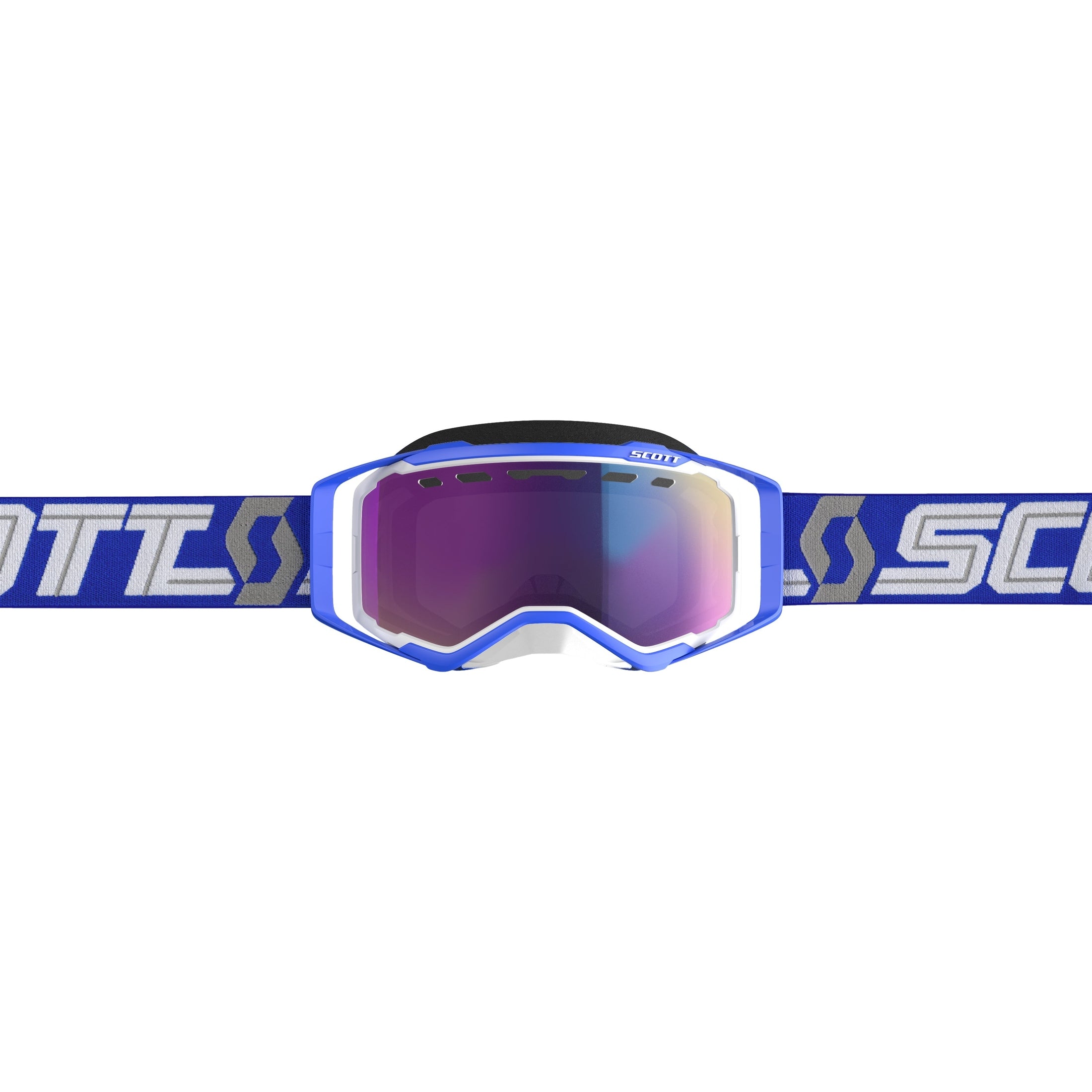 SCOTT GOGGLE PROSPECT SNOW WHITE/BLUE W/TEAL CHROME