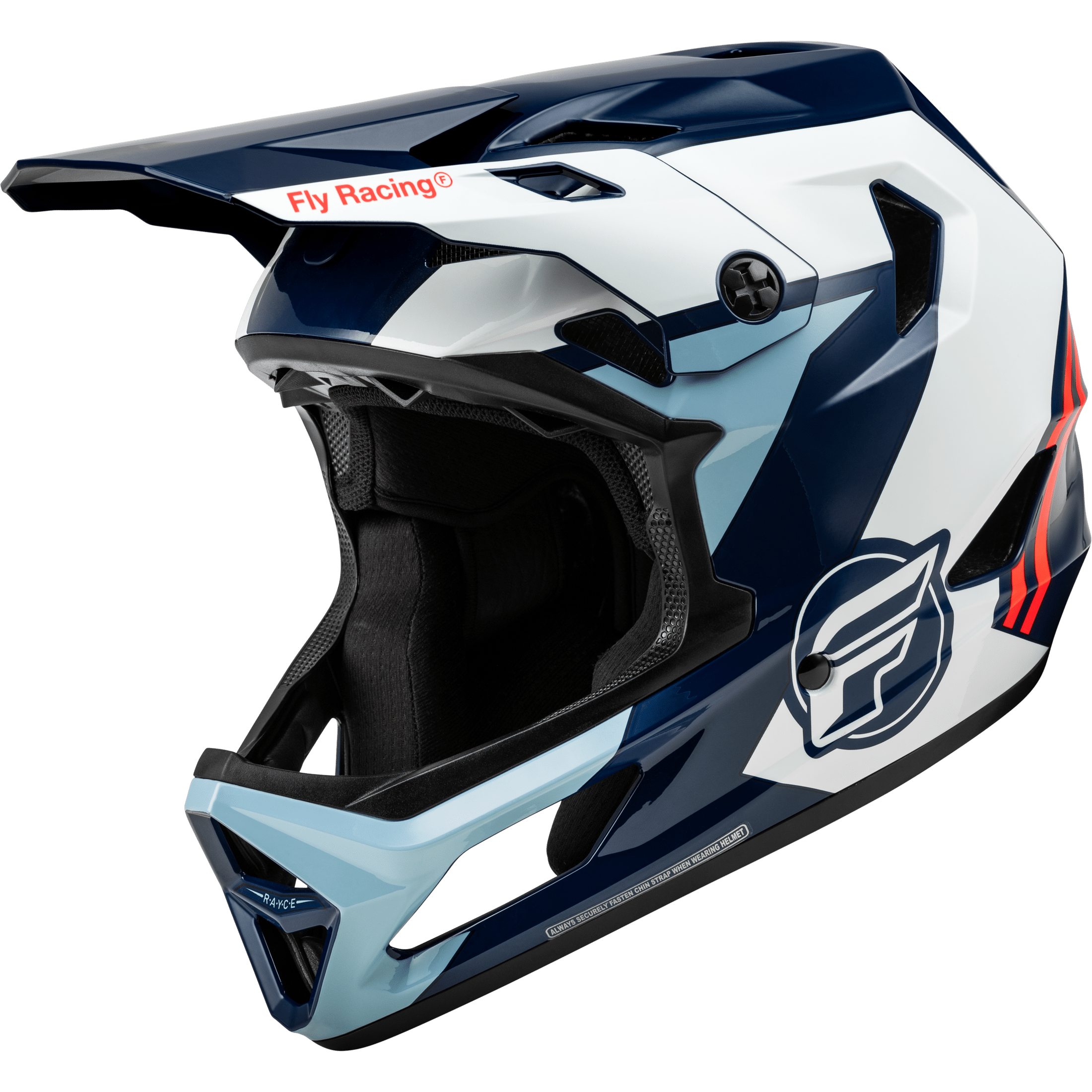 FLY RACING YOUTH RAYCE BICYCLE HELMET RED/WHITE/BLUE YL