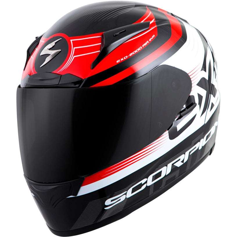 SCORPION EXO EXO-R2000 FULL-FACE HELMET FORTIS BLACK/RED SM