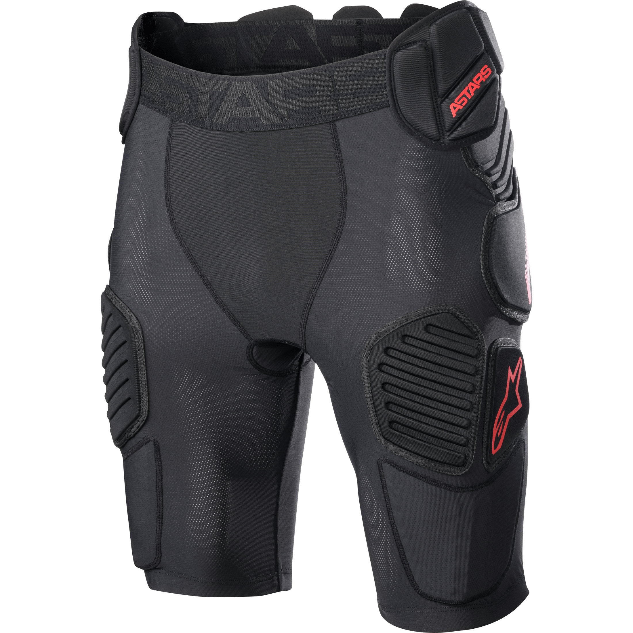 ALPINESTARS BIONIC PRO PROTECTION SHORTS BLACK/RED XL