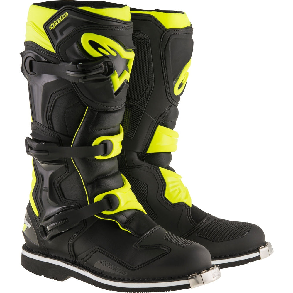 ALPINESTARS TECH 1 BOOTS BLACK/YELLOW SZ 08