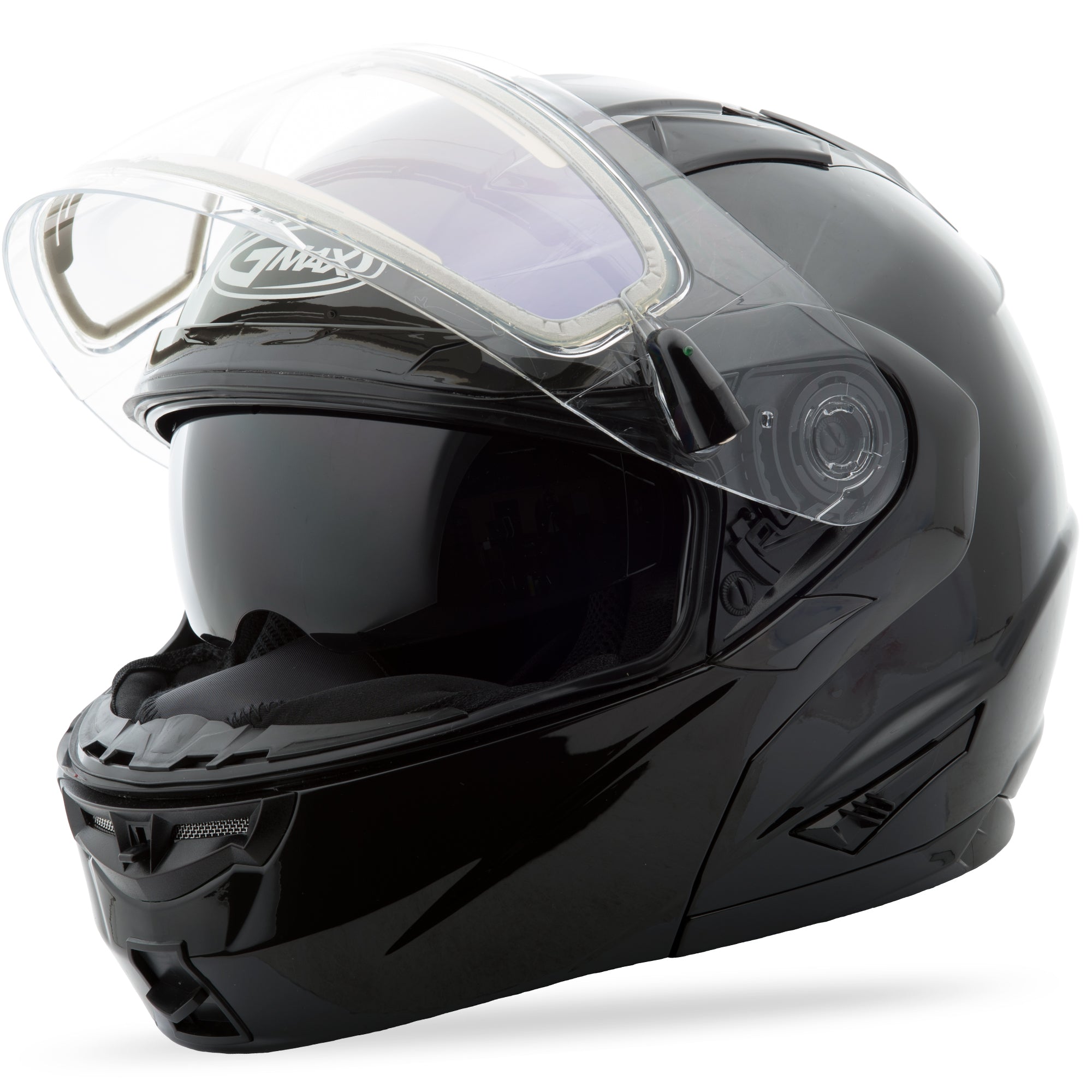 GMAX GM-64S MODULAR HELMET CARBIDE W/ELECTRIC SHIELD BLACK 3X