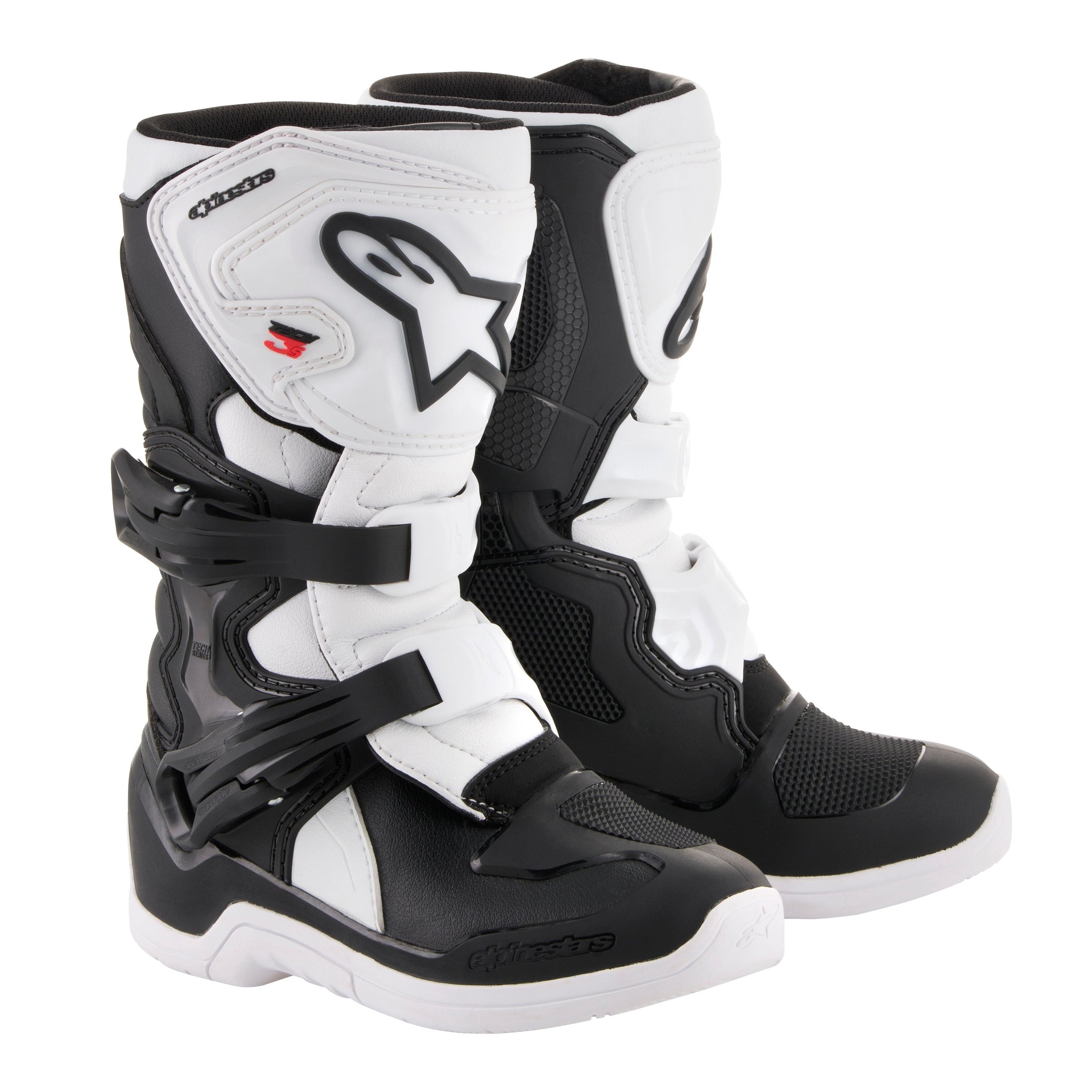 ALPINESTARS TECH 3S BOOTS BLACK/WHITE SZ Y13