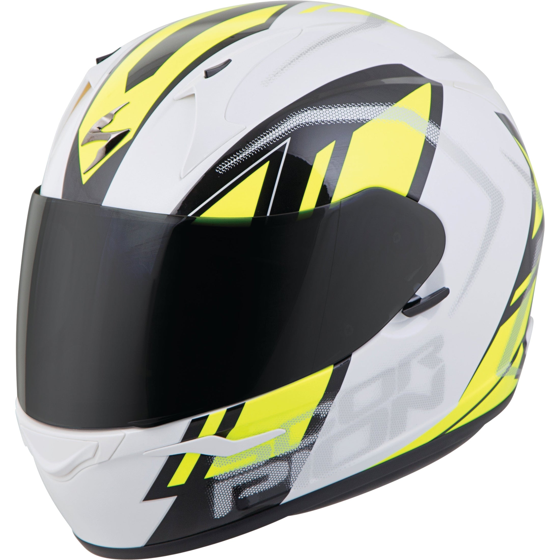 SCORPION EXO EXO-R320 FULL-FACE HELMET ENDEAVOR WHITE/NEON LG