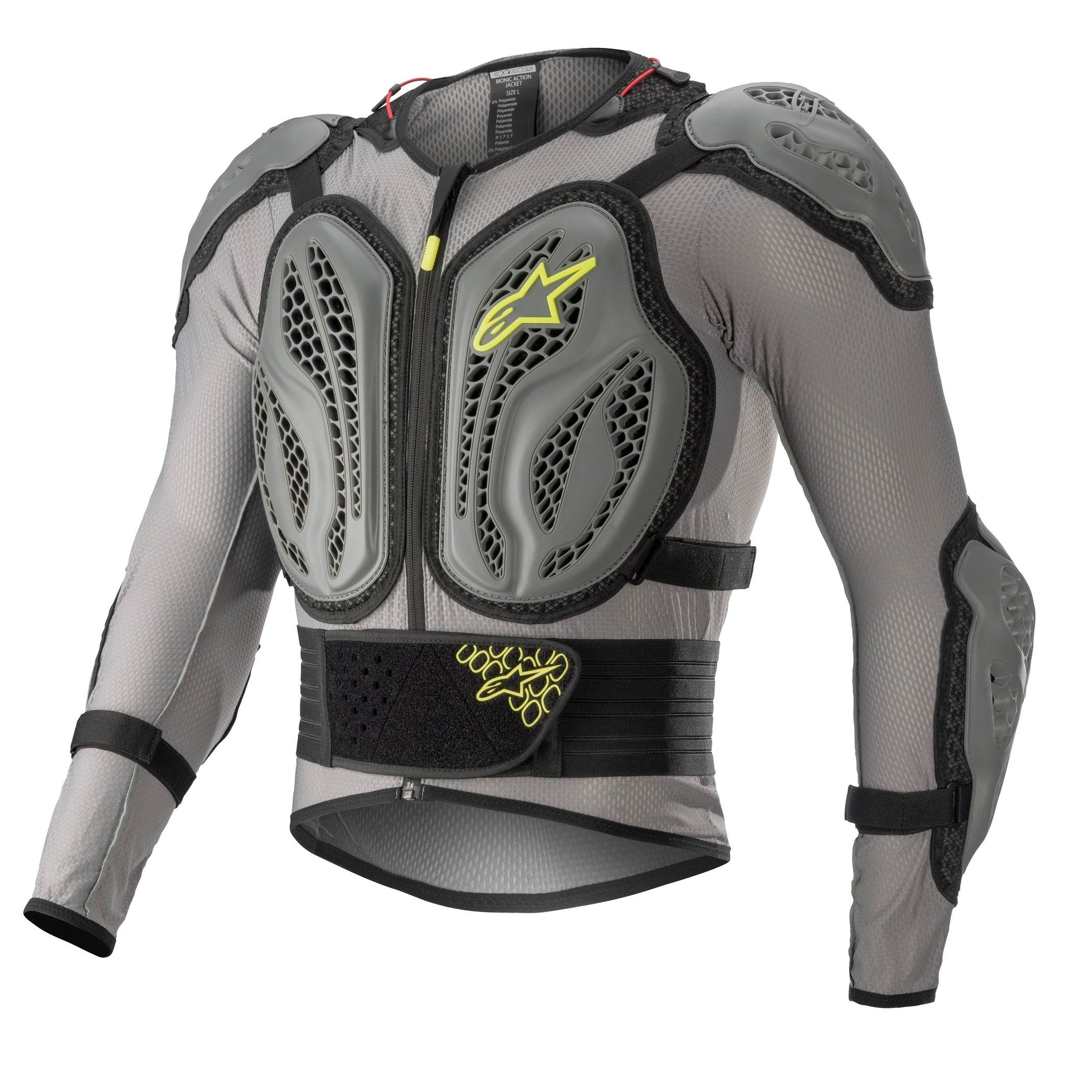 ALPINESTARS BIONIC ACTION JACKET DK GREY/ASH GREY/YLW FLUO 2X