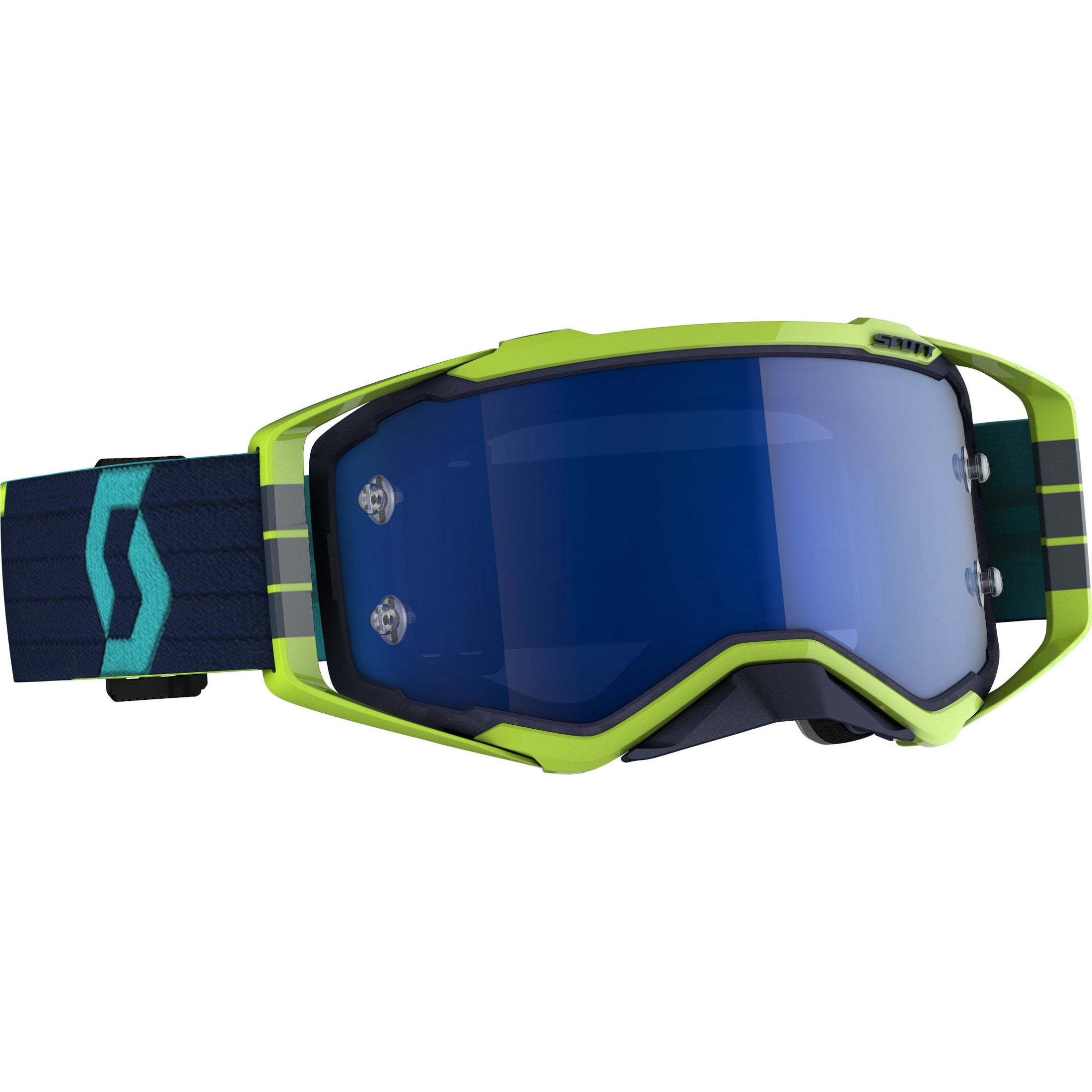 SCOTT PROSPECT GOGGLE BLUE/YELLOW ELECTRIC BLUE CHROME WORKS