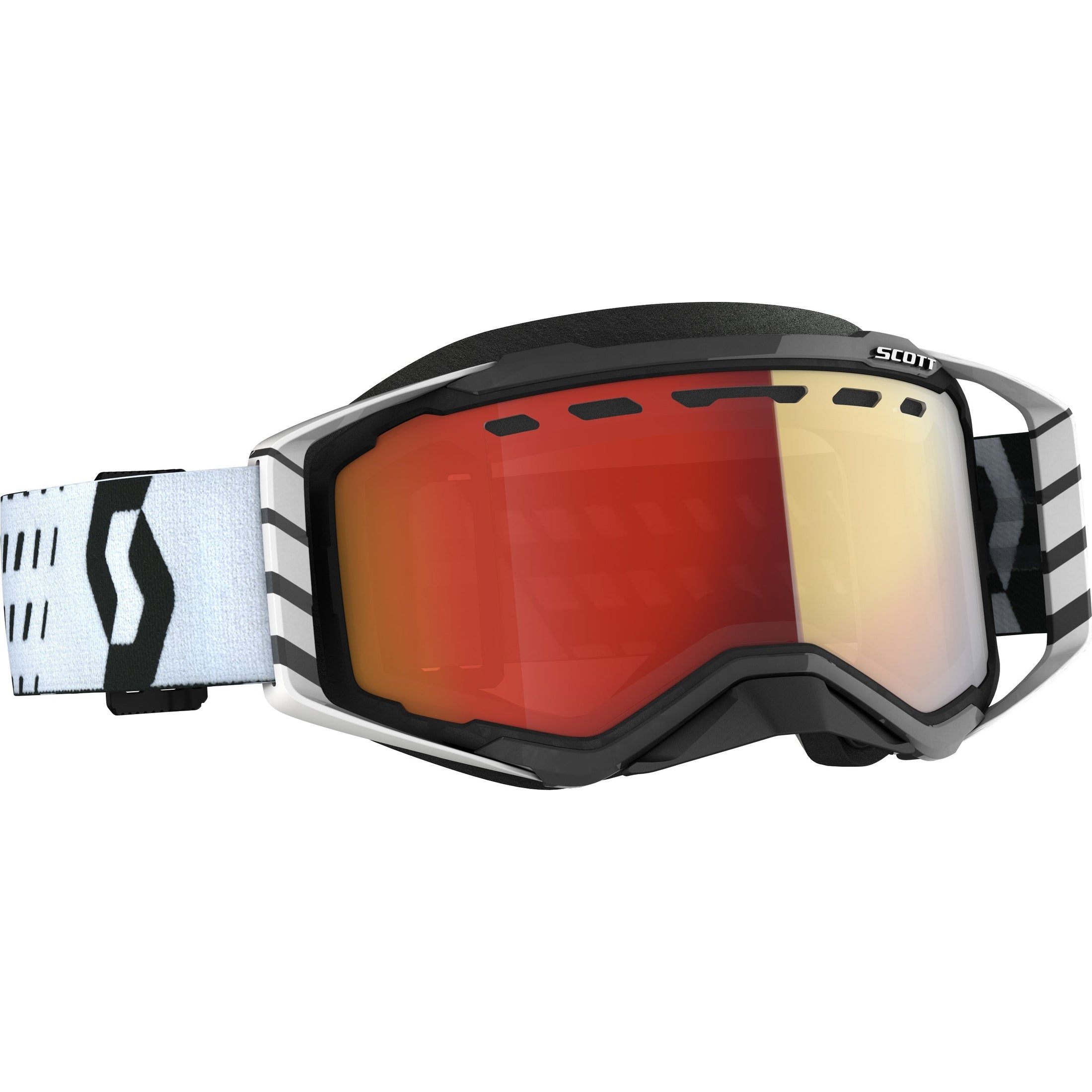 SCOTT PROSPECT SNWCRS GOGGLE BLK/WHT LIGHT SENSITIVE RED CHROME