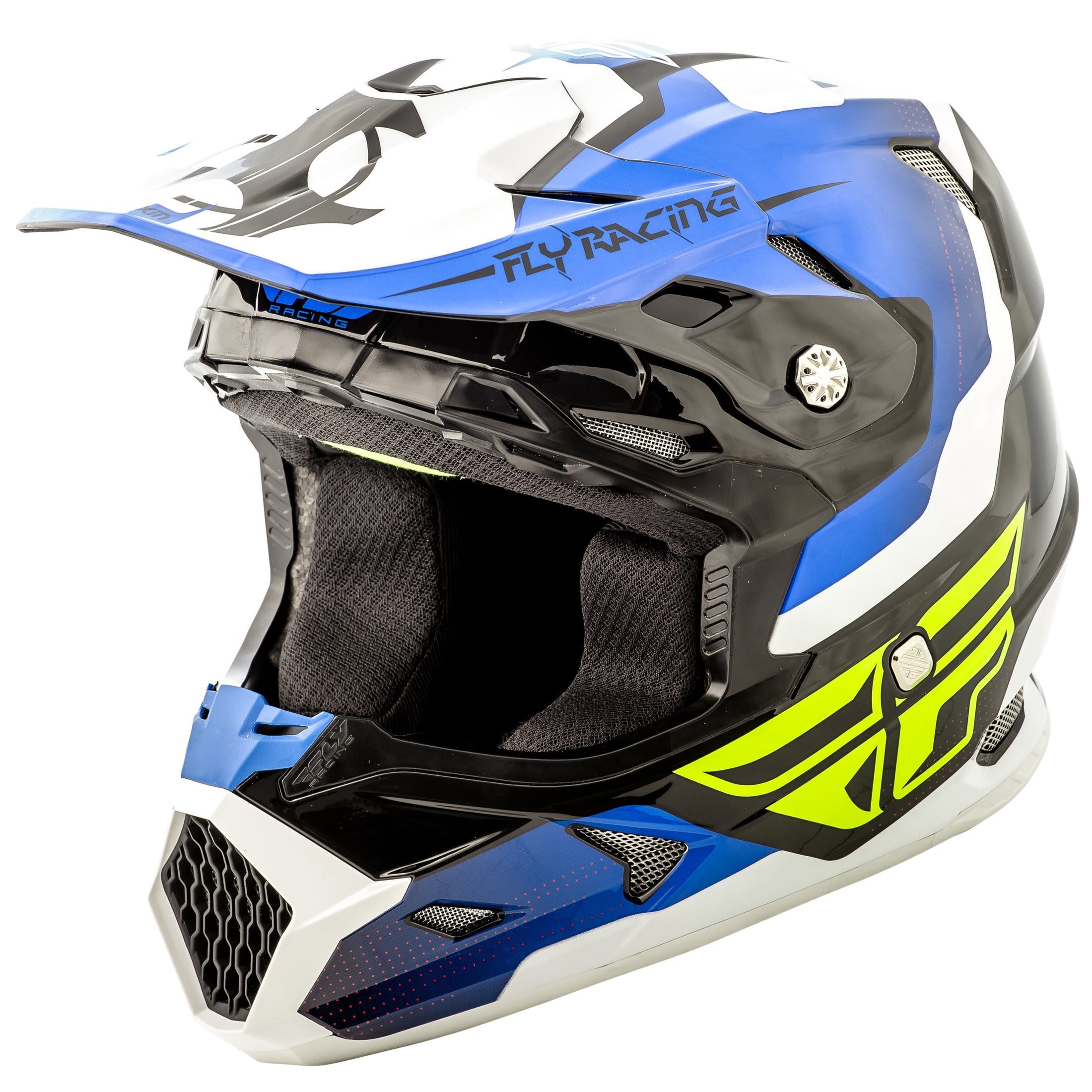 FLY RACING TOXIN ORIGINAL HELMET BLUE/BLACK/WHITE LG