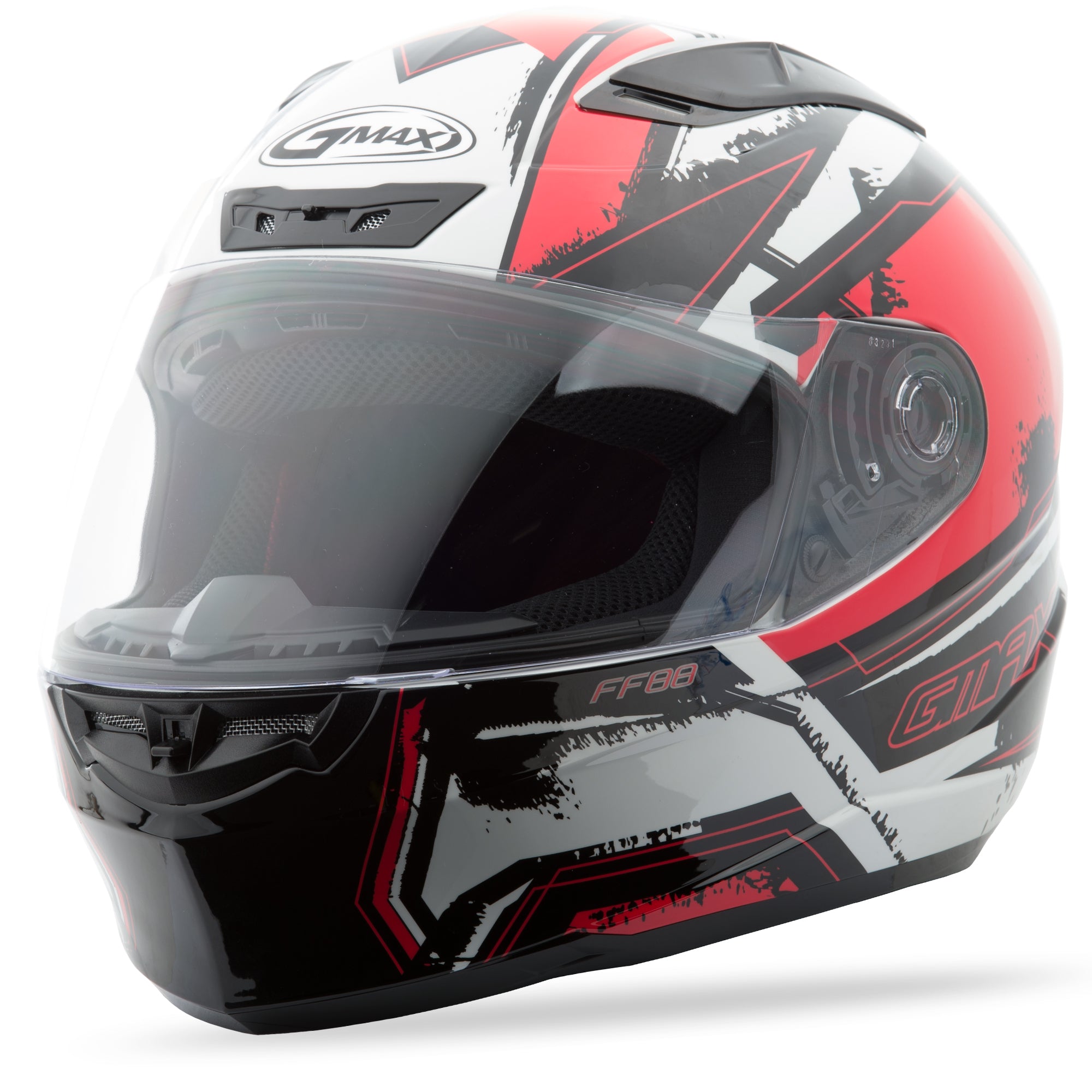 GMAX FF-88 FULL-FACE X-STAR HELMET WHITE/RED 2X