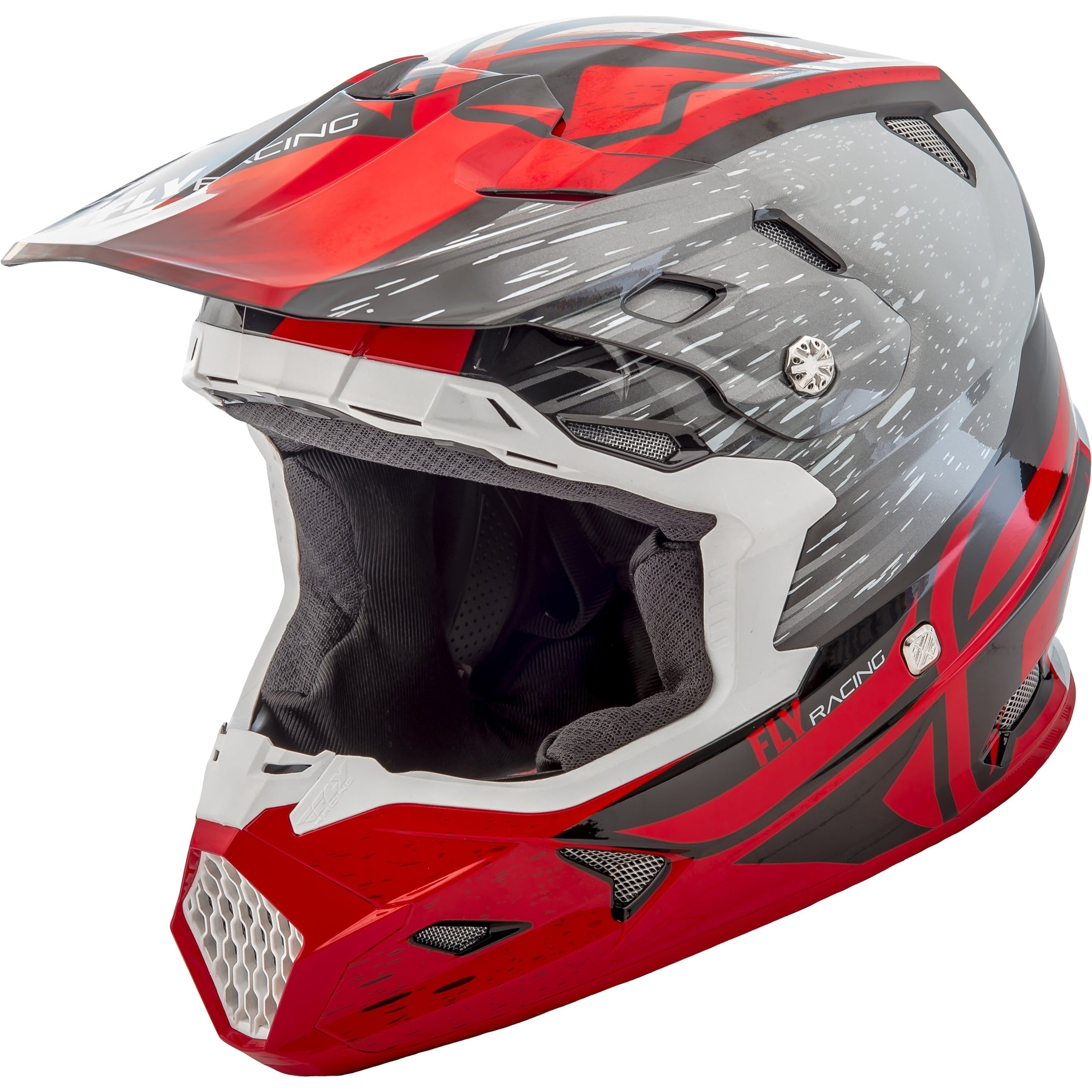 FLY RACING TOXIN RESIN HELMET RED/BLACK YL
