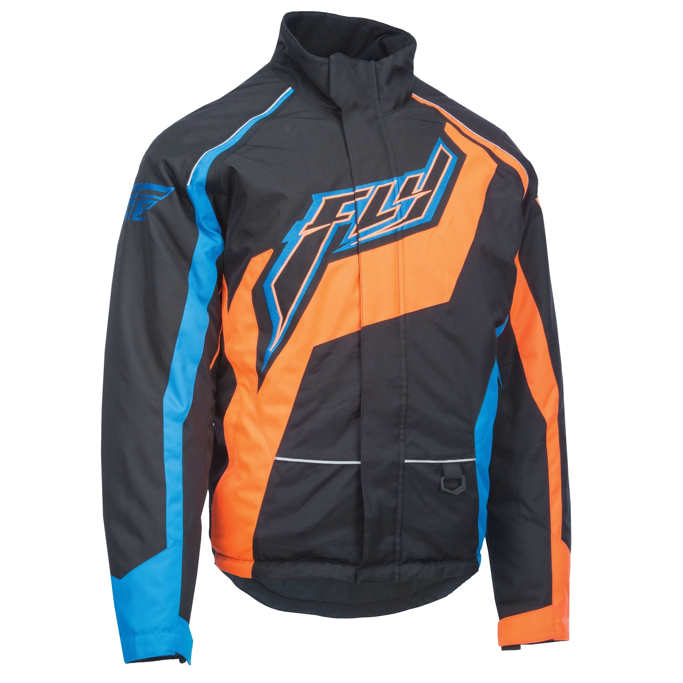 FLY RACING FLY OUTPOST JACKET BLACK/ORANGE/BLUE MD