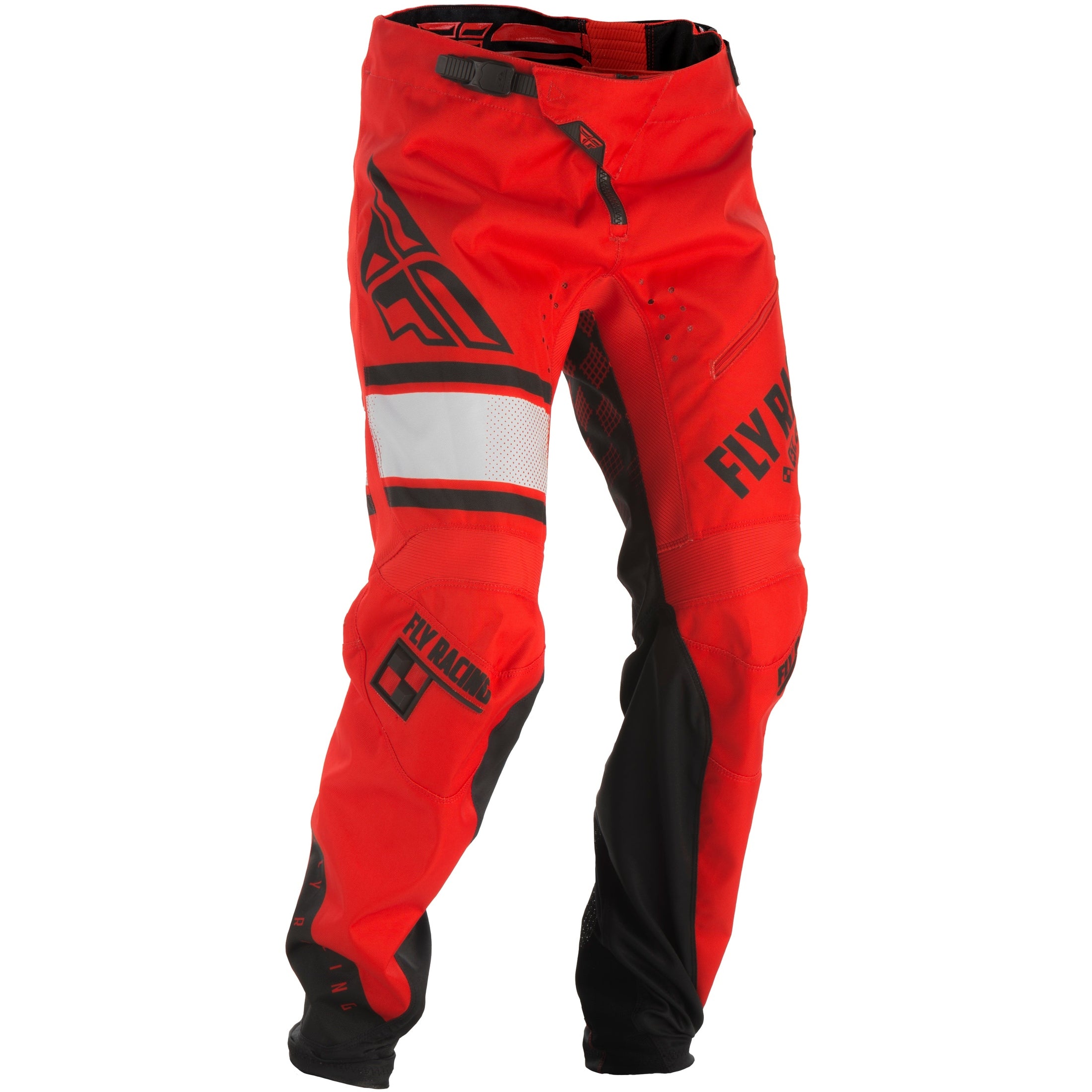 FLY RACING KINETIC ERA BICYCLE PANTS RED/BLACK SZ 38
