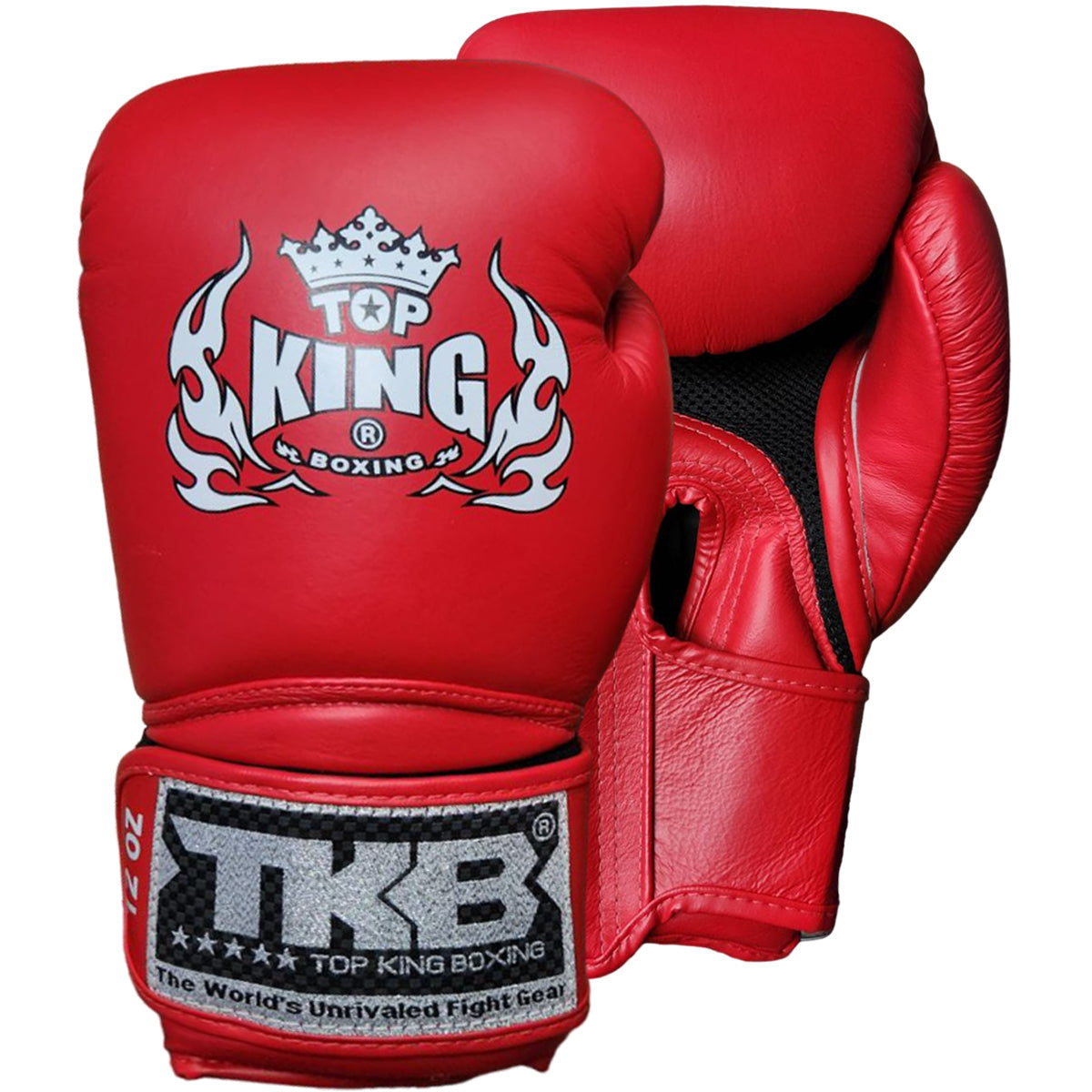 Boxing Gloves Top King TKBGSA Air Red Muay Thai (Old Logo) - 12 OZ