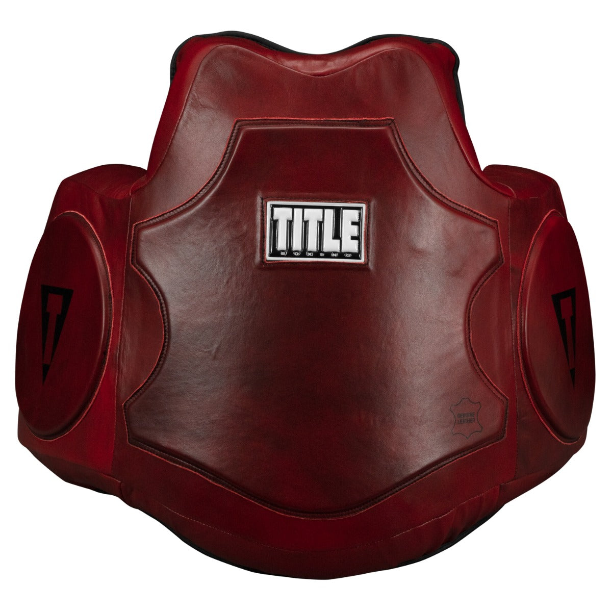 Body Protector Blood Red Leather Title Red - One Size