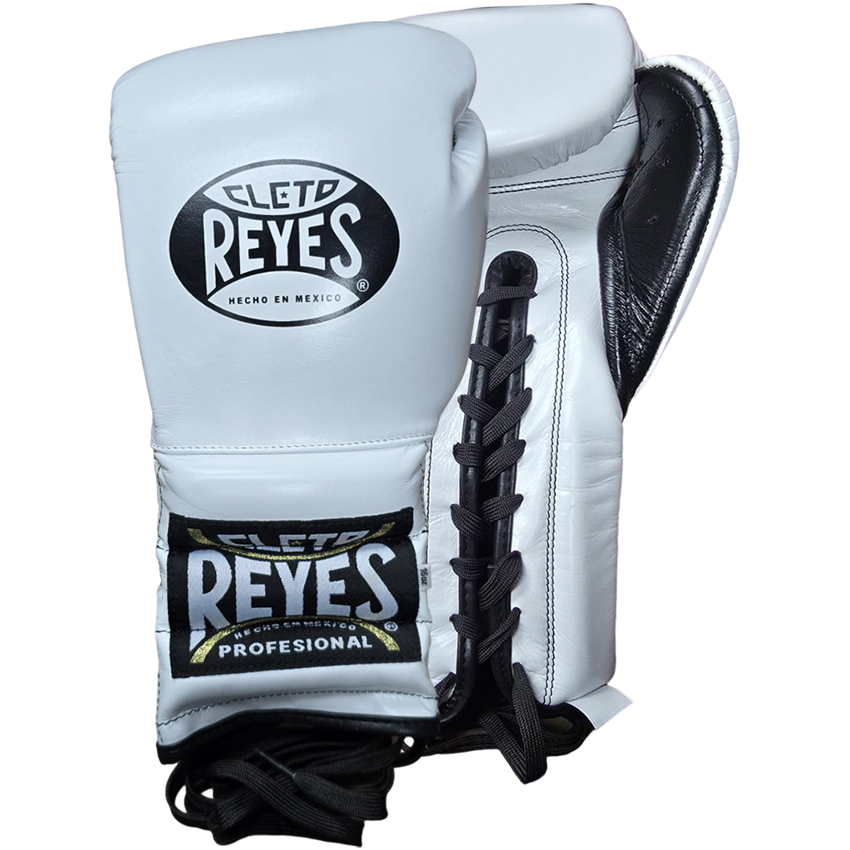 Boxing Gloves Cleto Reyes Traditional Lace-Up White - 14 OZ