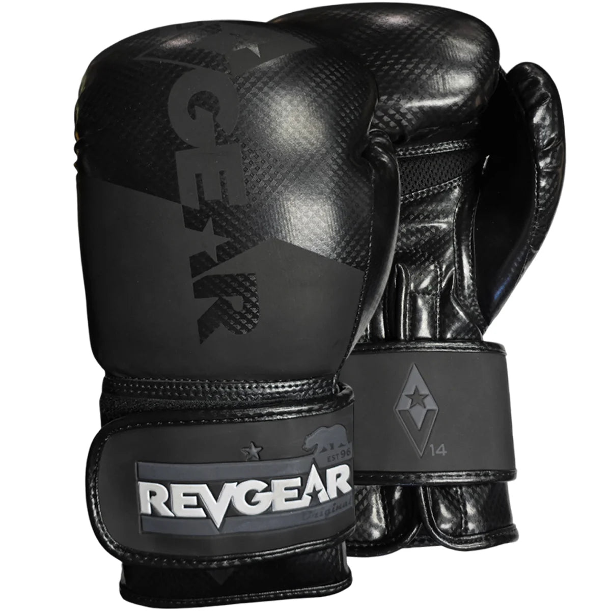 Boxing Gloves Revgear Pinnacle P4 Boxing Black - 18 OZ Size