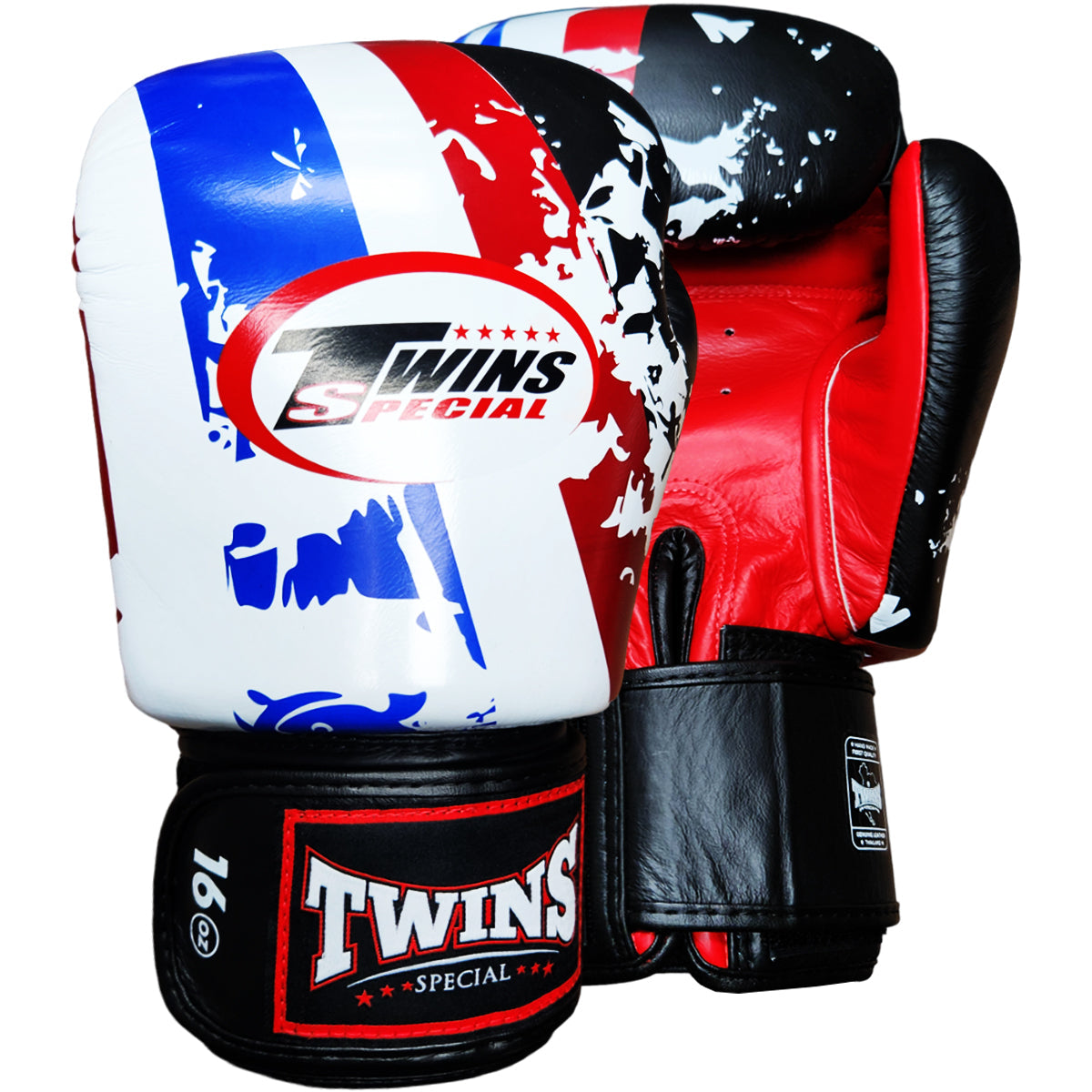 Boxing Gloves Twins Special FBGV-44TH Flag White Fancy - 16 OZ
